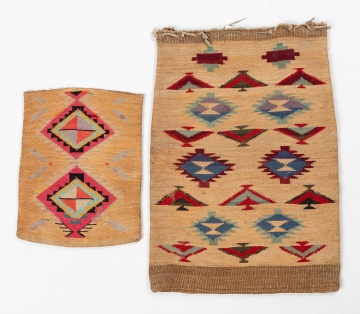 Nez Perce Polychrome Twined Cornhusk Bags