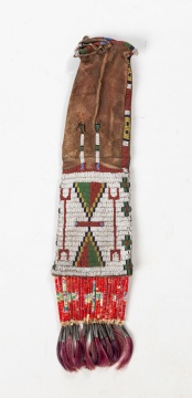 Arapaho Beaded and Quillwork Pipe Bag