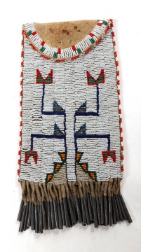 Sioux Beaded Bag with Tinkling Cones