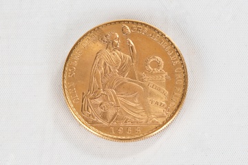 1963 Peru 100 Soles Gold Coin