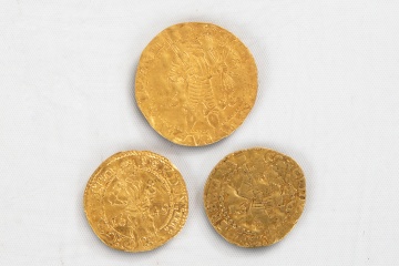 Three Netherlands Gelderland, Ducat Gold Coins