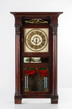 Marshall & Adams Empire Column and Cornice Shelf Clock