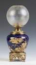 Cobalt Porcelain & Brass Lamp
