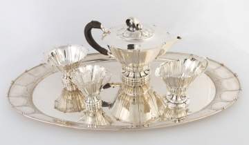 Early and Rare Georg Jensen Sterling Silver Coffee Set #4