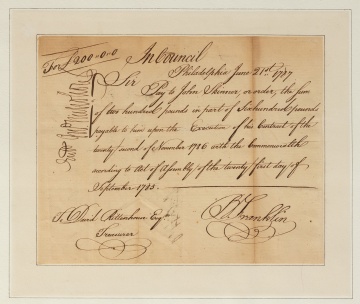 Benjamin Franklin Document