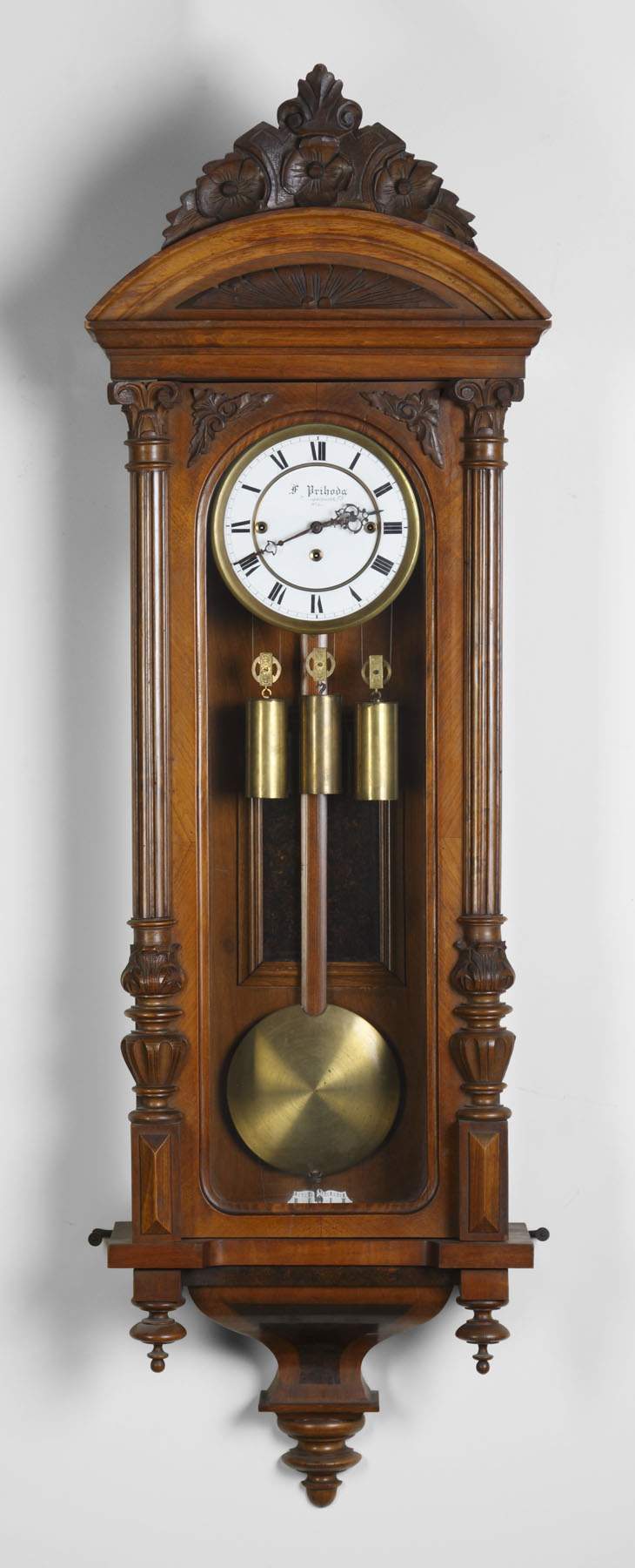 Vienna 3 Weight Regulator Wall Clock Cottone Auctions