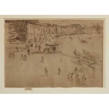 James McNeil Whistler (1843-1903) "The Riva, No. 2" Etching