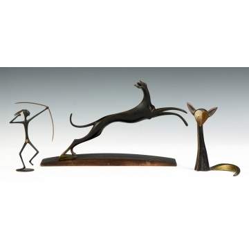 Karl Hagenauer Bronzes & Stylized Bronze Cat