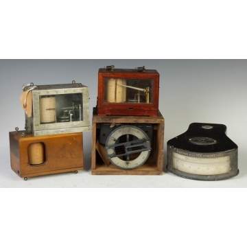 Group of Barographs & Scientific Instruments