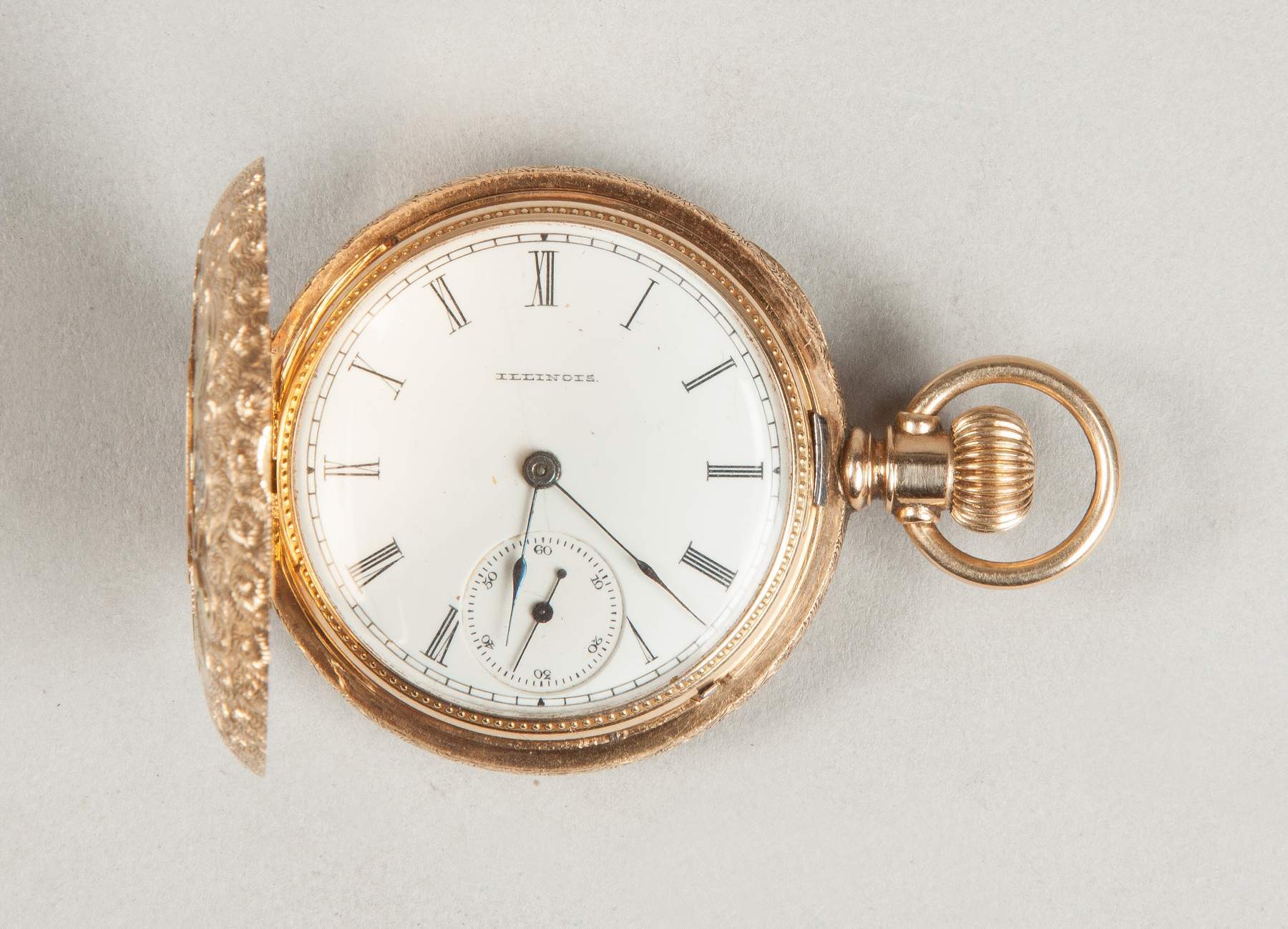 Illinois Watch Co., Springfield, 14K Gold Pocket Watch Cottone Auctions