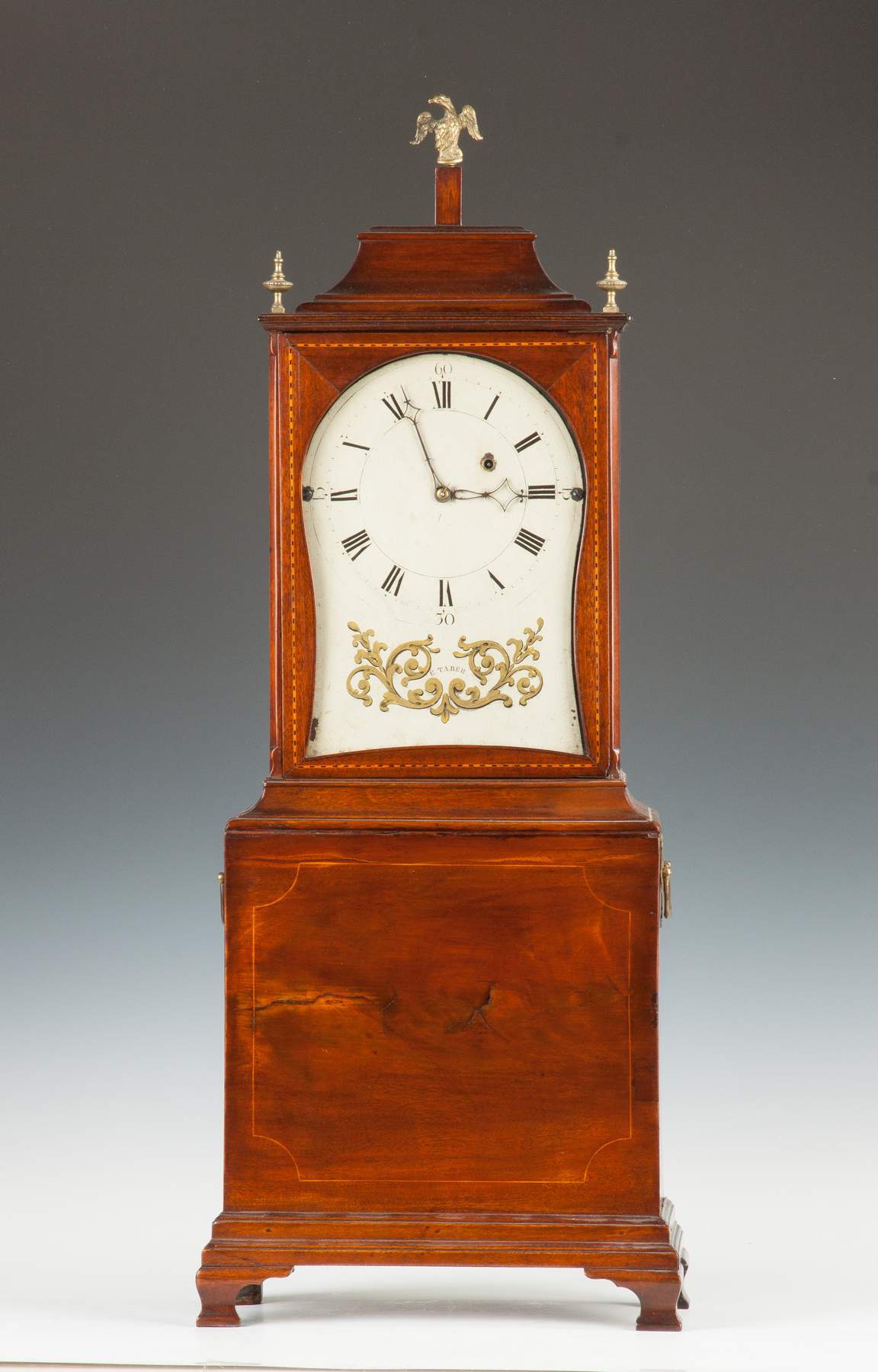 Fine & Rare Elnathan Taber Shelf Clock, Roxbury, MA | Cottone Auctions