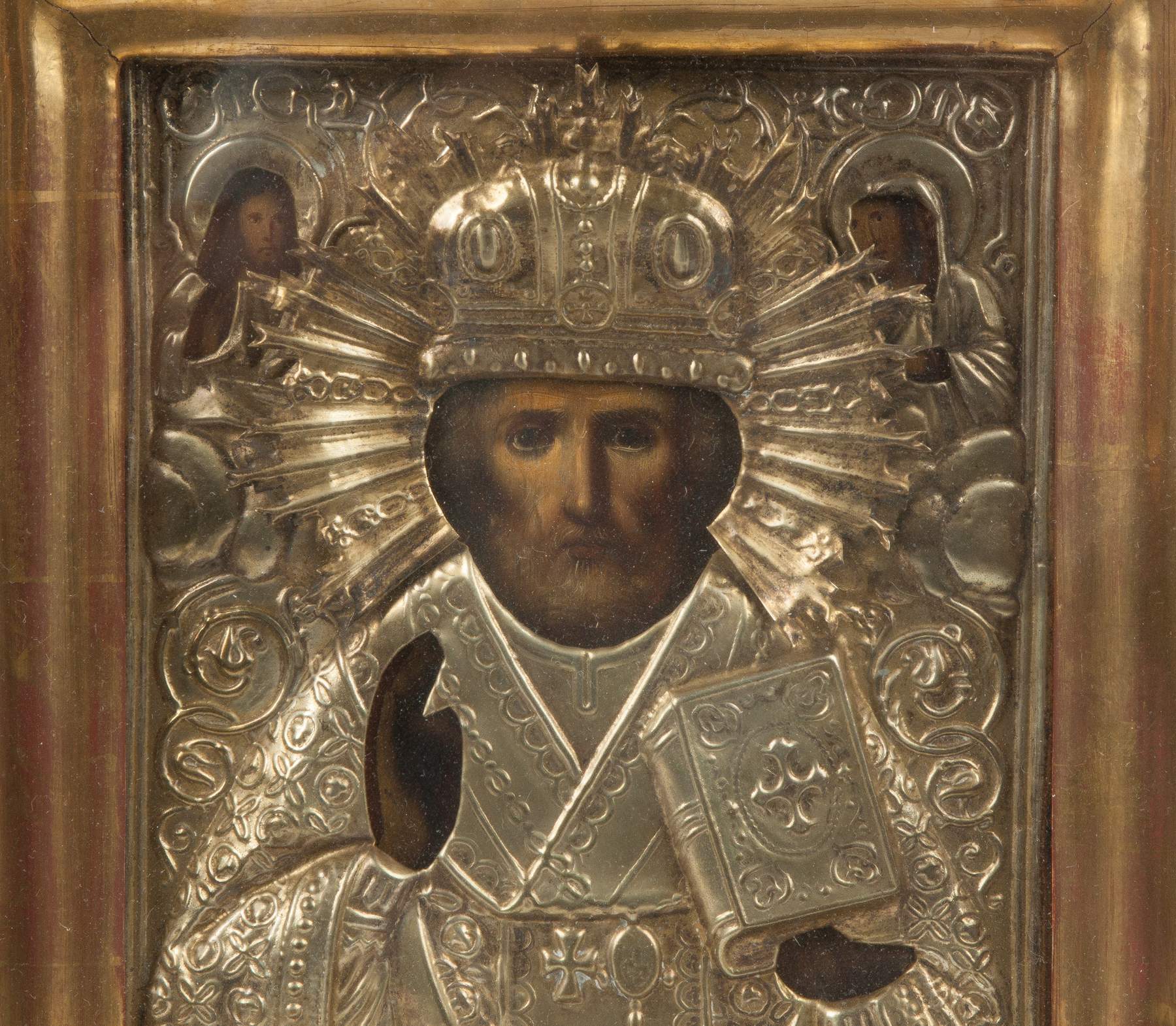 Russian Gilded Metal Icon | Cottone Auctions