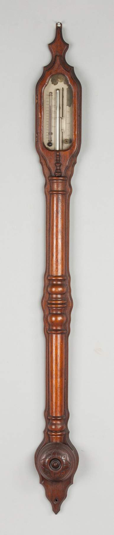 W. Beaser, Cleveland, OH, Walnut Stick Barometer | Cottone Auctions