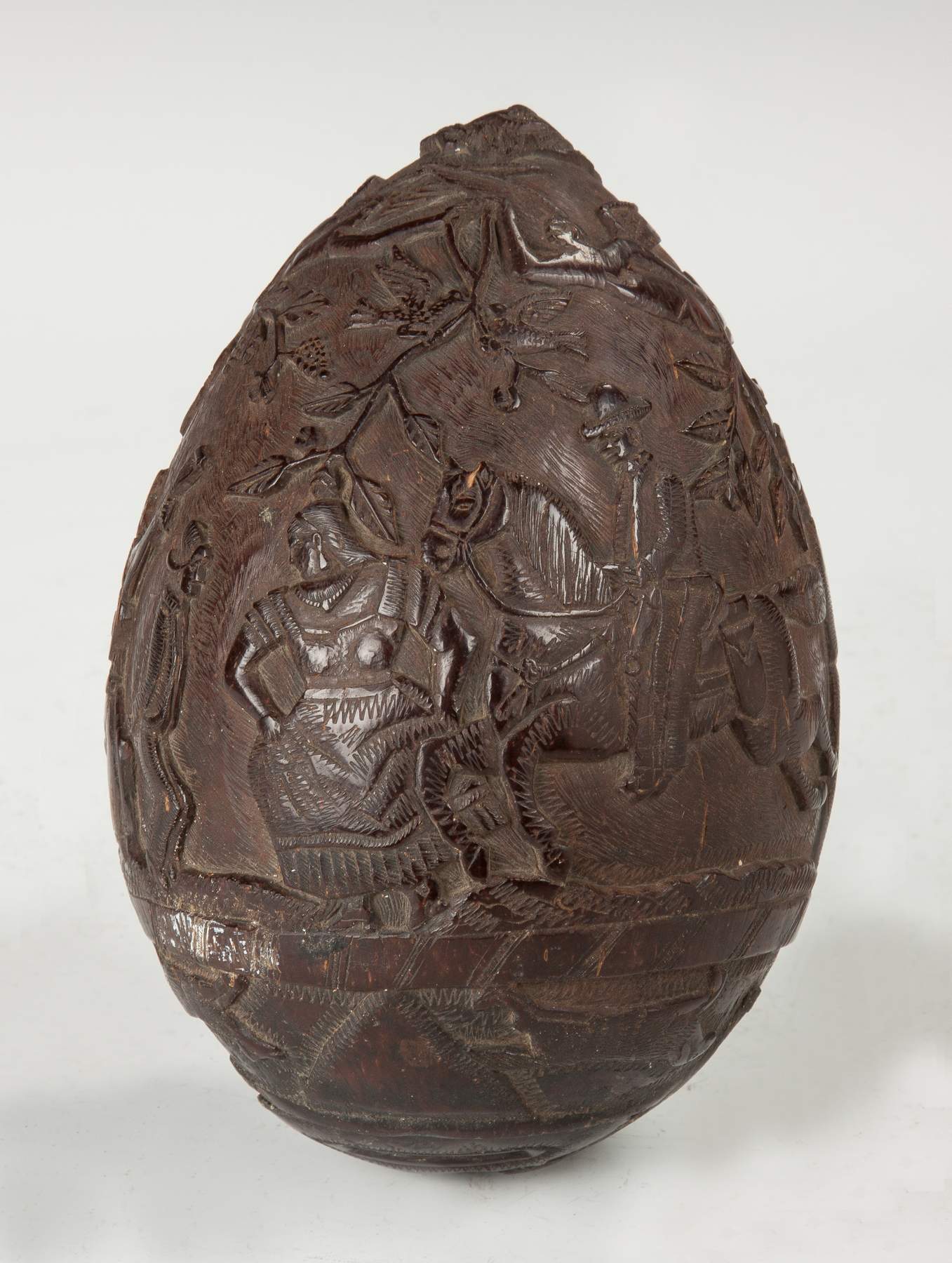 Unusual Carved Coconut Shell Bank Cottone Auctions