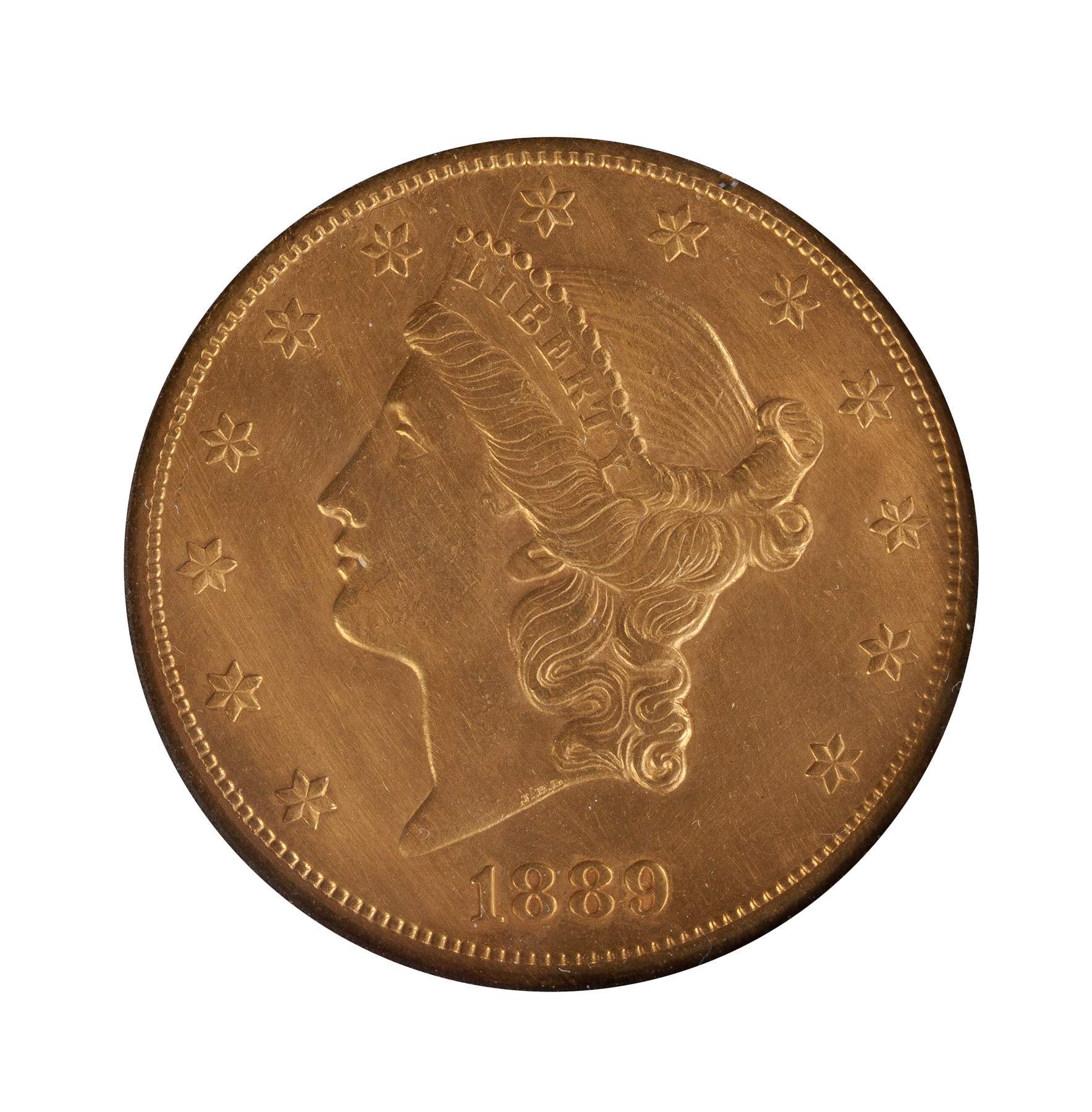 1889 CC Twenty Dollar Gold Double Eagle | Cottone Auctions