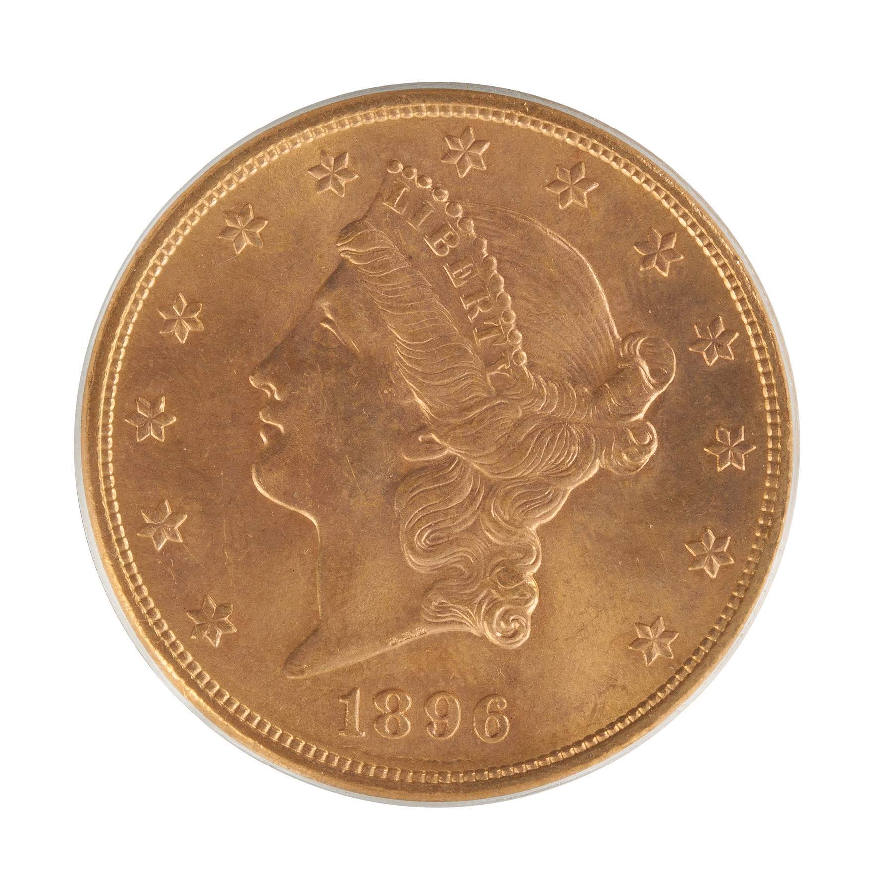 1896-S Liberty Head Twenty Dollar | Cottone Auctions