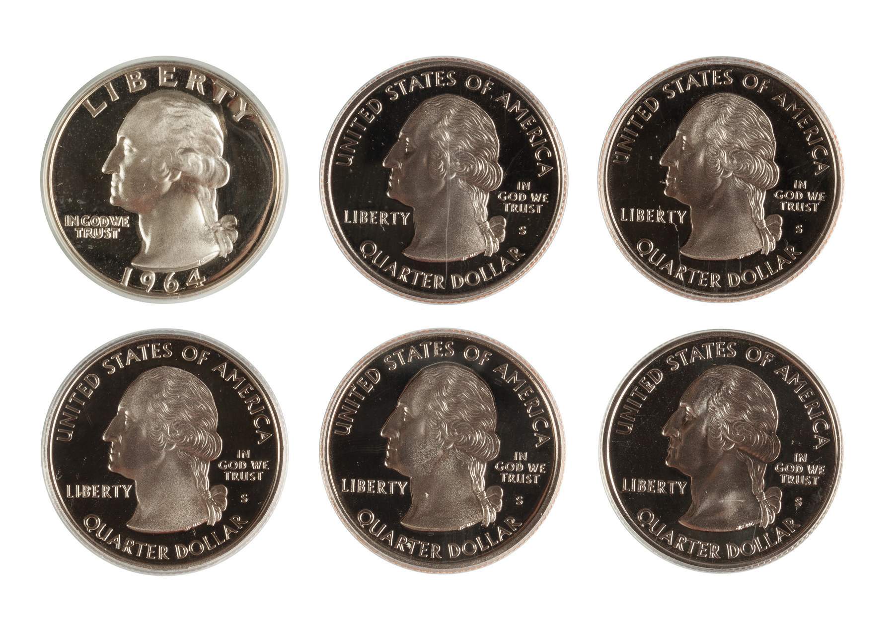 1964-twenty-five-cent-five-1999-s-twenty-five-cent-coins-cottone