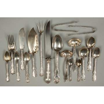 Louis XV by Whiting Sterling Silver Flatware Set for 12 
