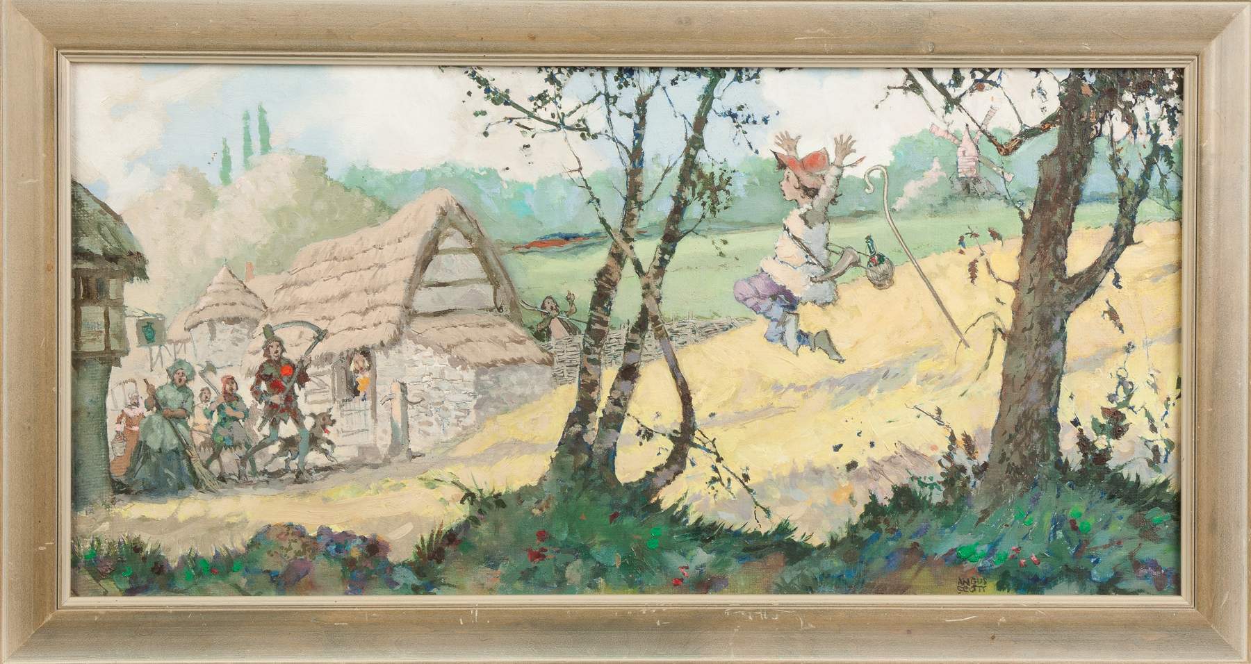 Angus Scott (Scottish, 1909-2003) Illustration Painting | Cottone Auctions