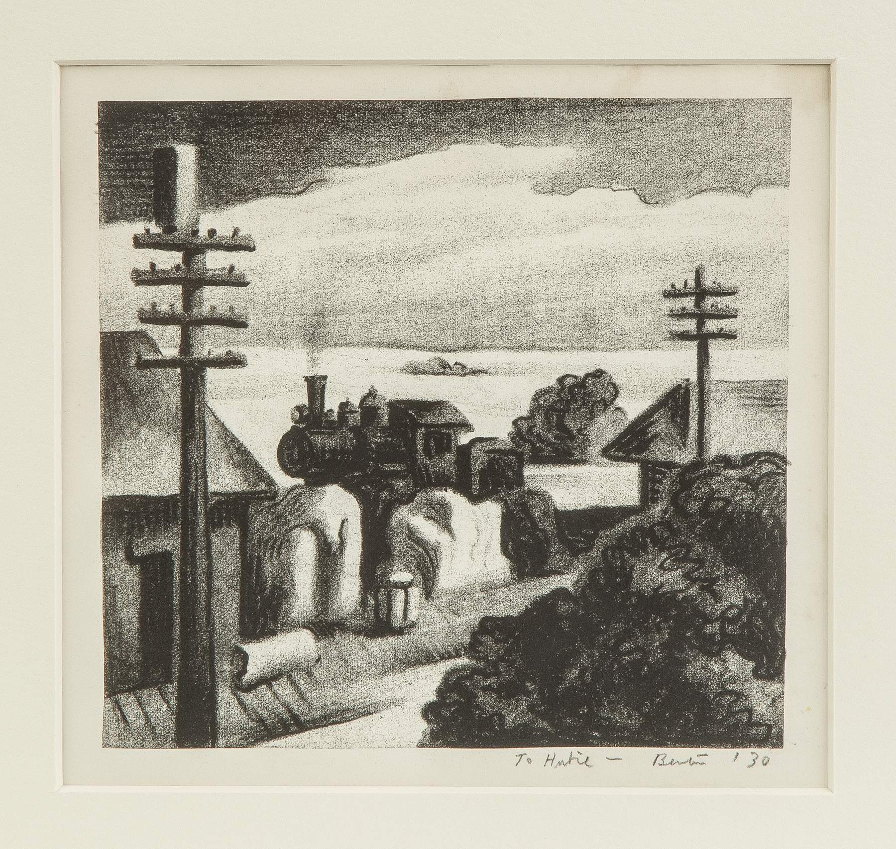 Thomas Hart Benton (American, 1889-1975) Locomotive | Cottone Auctions