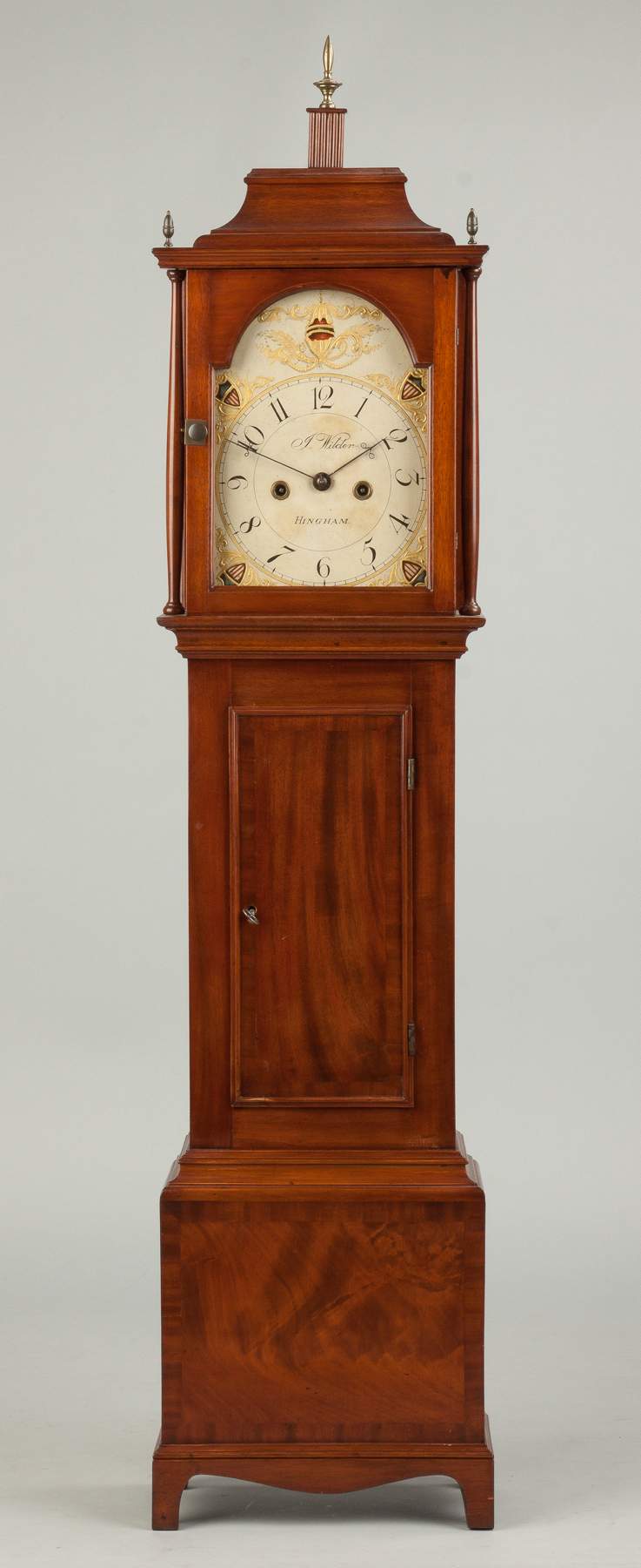 Fine and Rare Joshua Wilder Dwarf Clock, Hingham, MA | Cottone Auctions