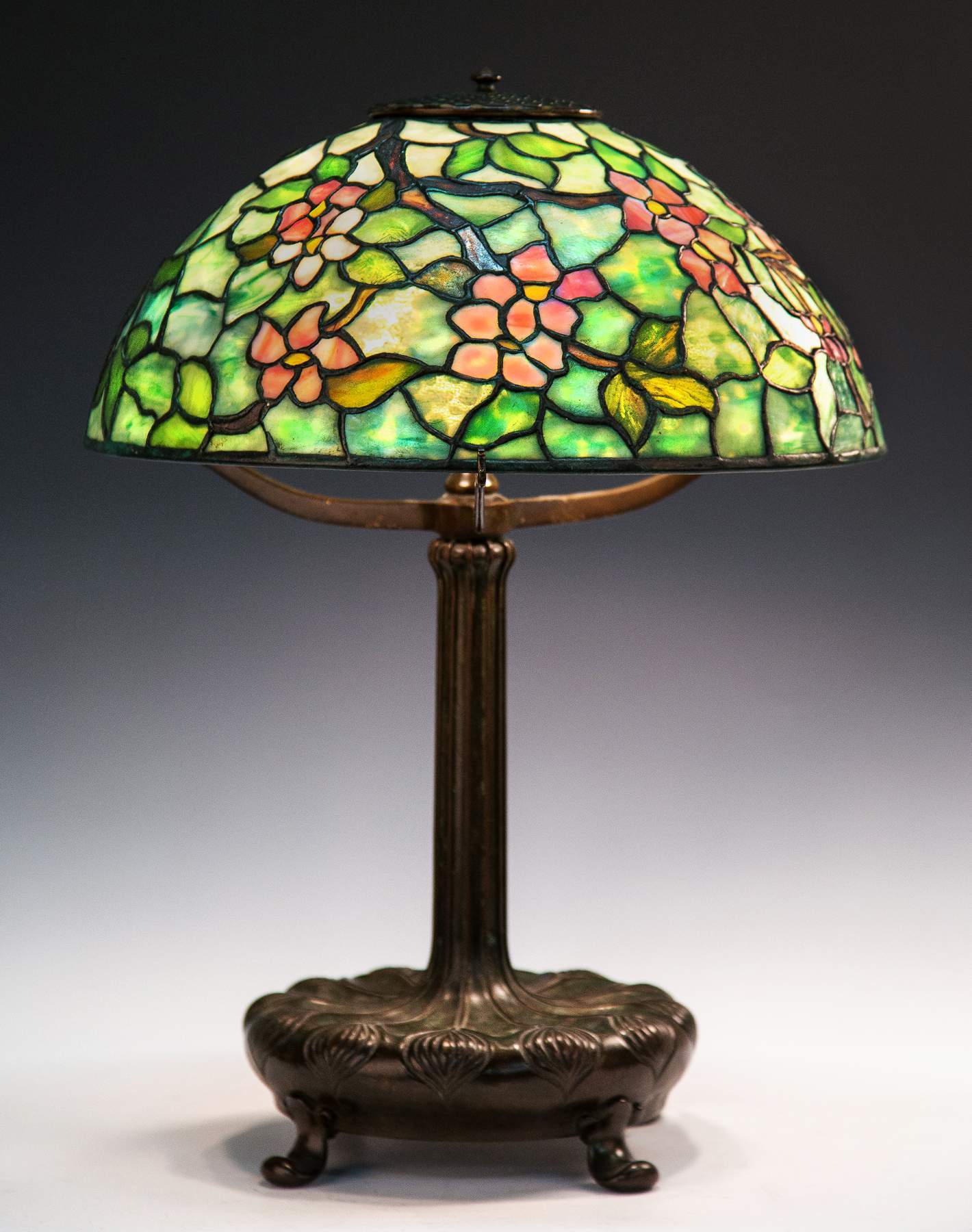 tiffany apple blossom lamp