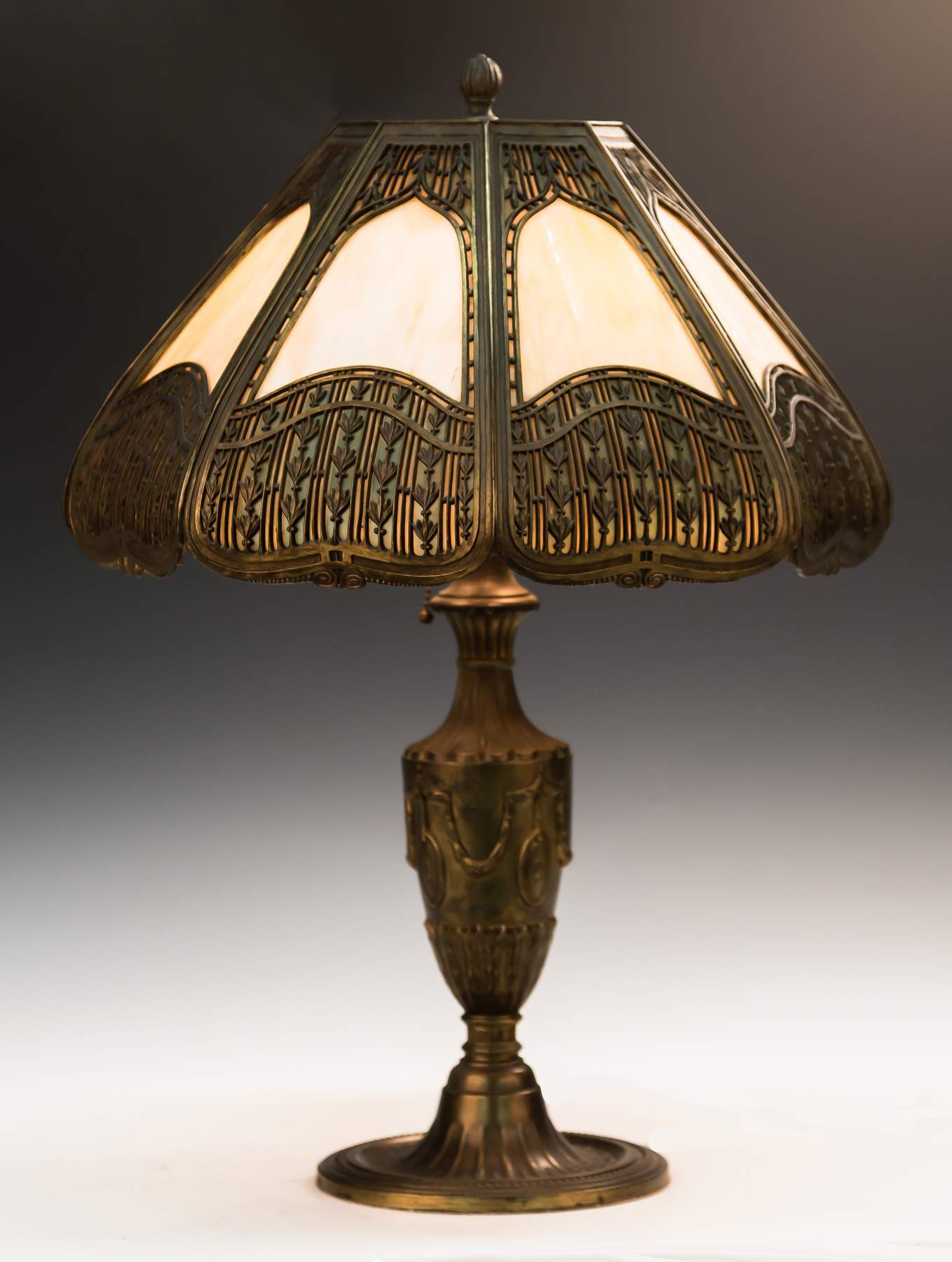 Bradley and Hubbard Panel Lamp | Cottone Auctions