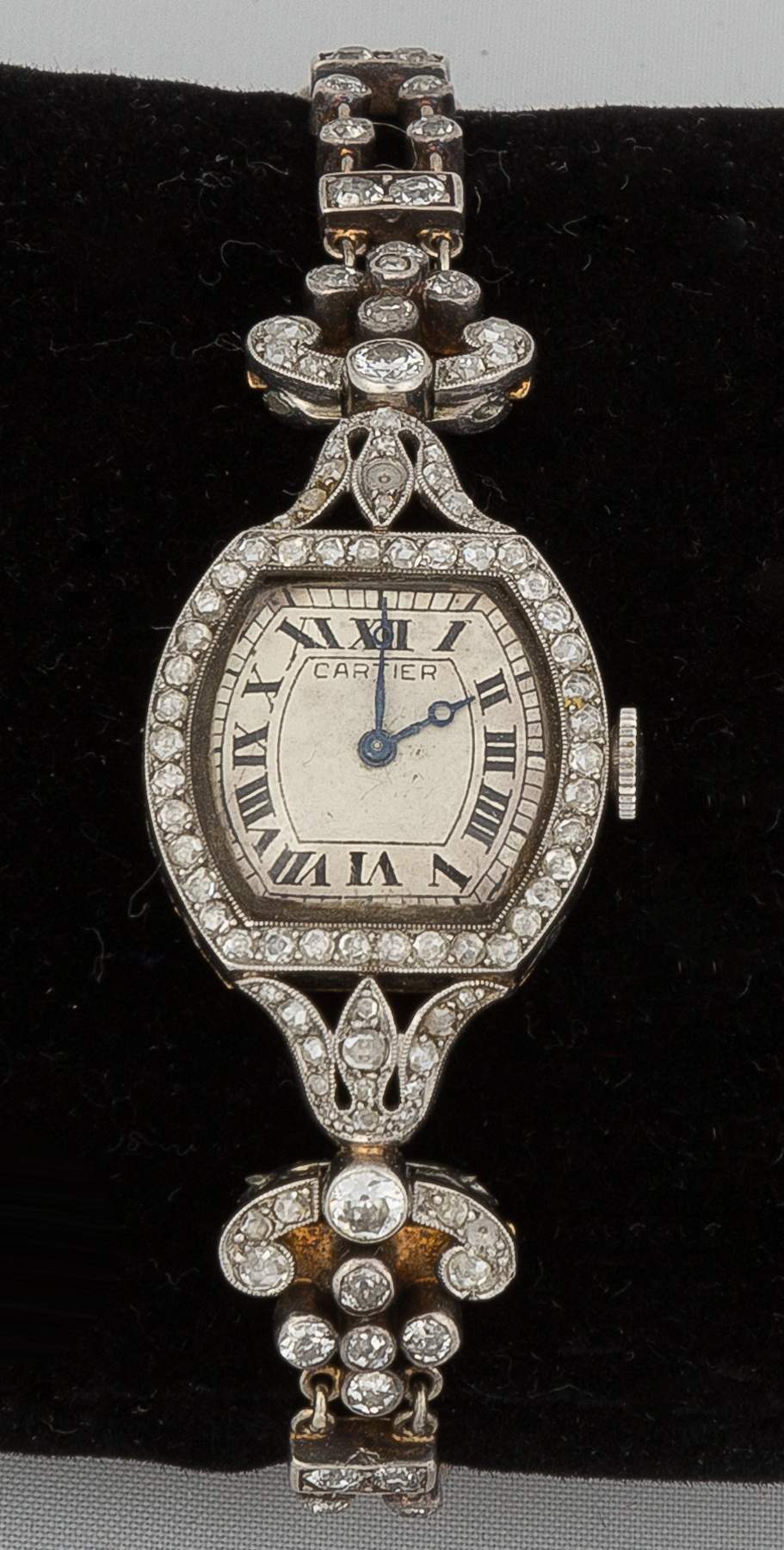 Vintage Cartier Gold Diamond Watch Cottone Auctions