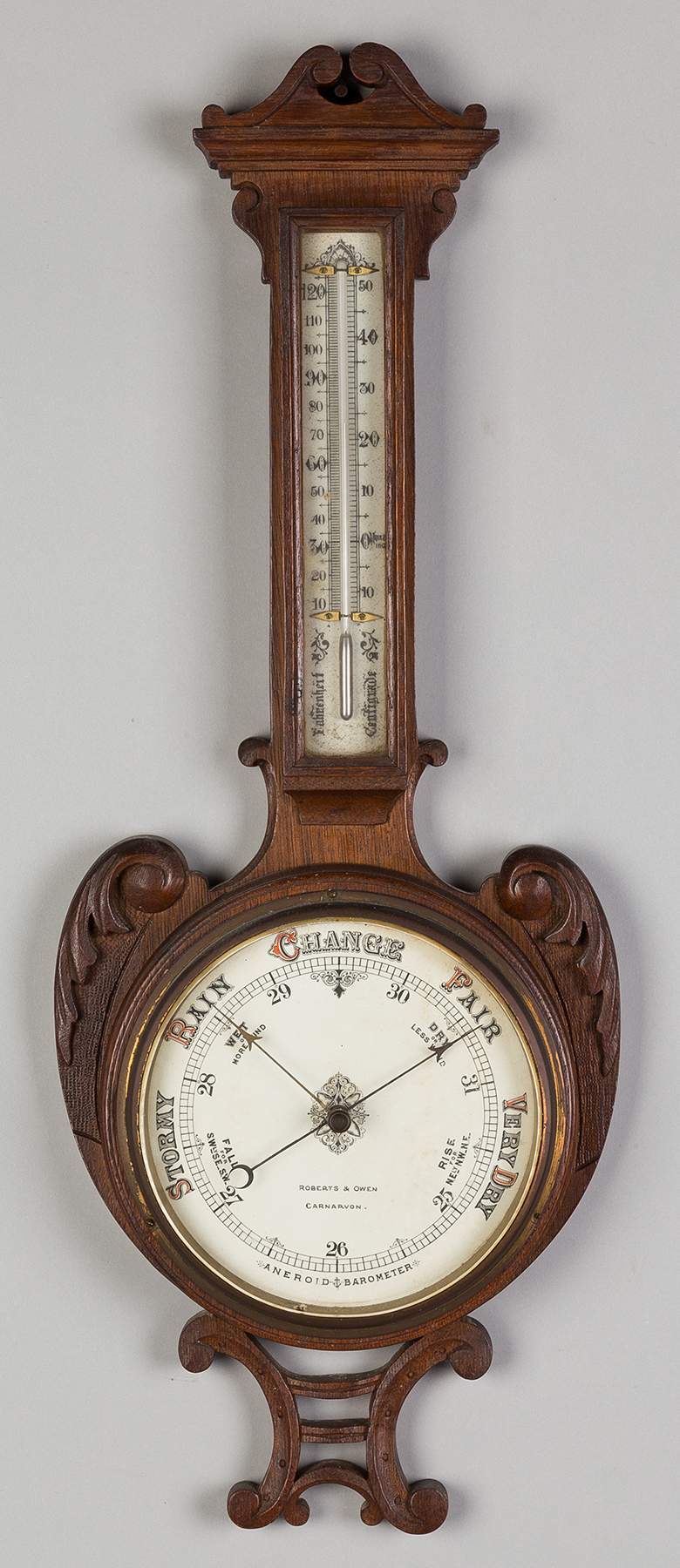 Roberts and Owen Barometer and Thermometer | Cottone Auctions