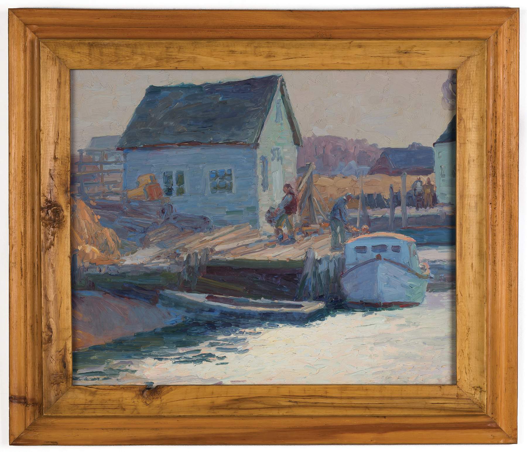 George Renouard (American, 1884-1954) Dock Scene | Cottone Auctions