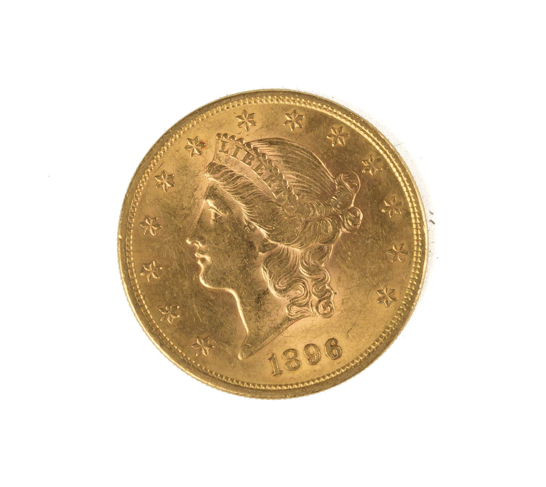 1896 Twenty Dollar Liberty Head Gold Coin | Cottone Auctions