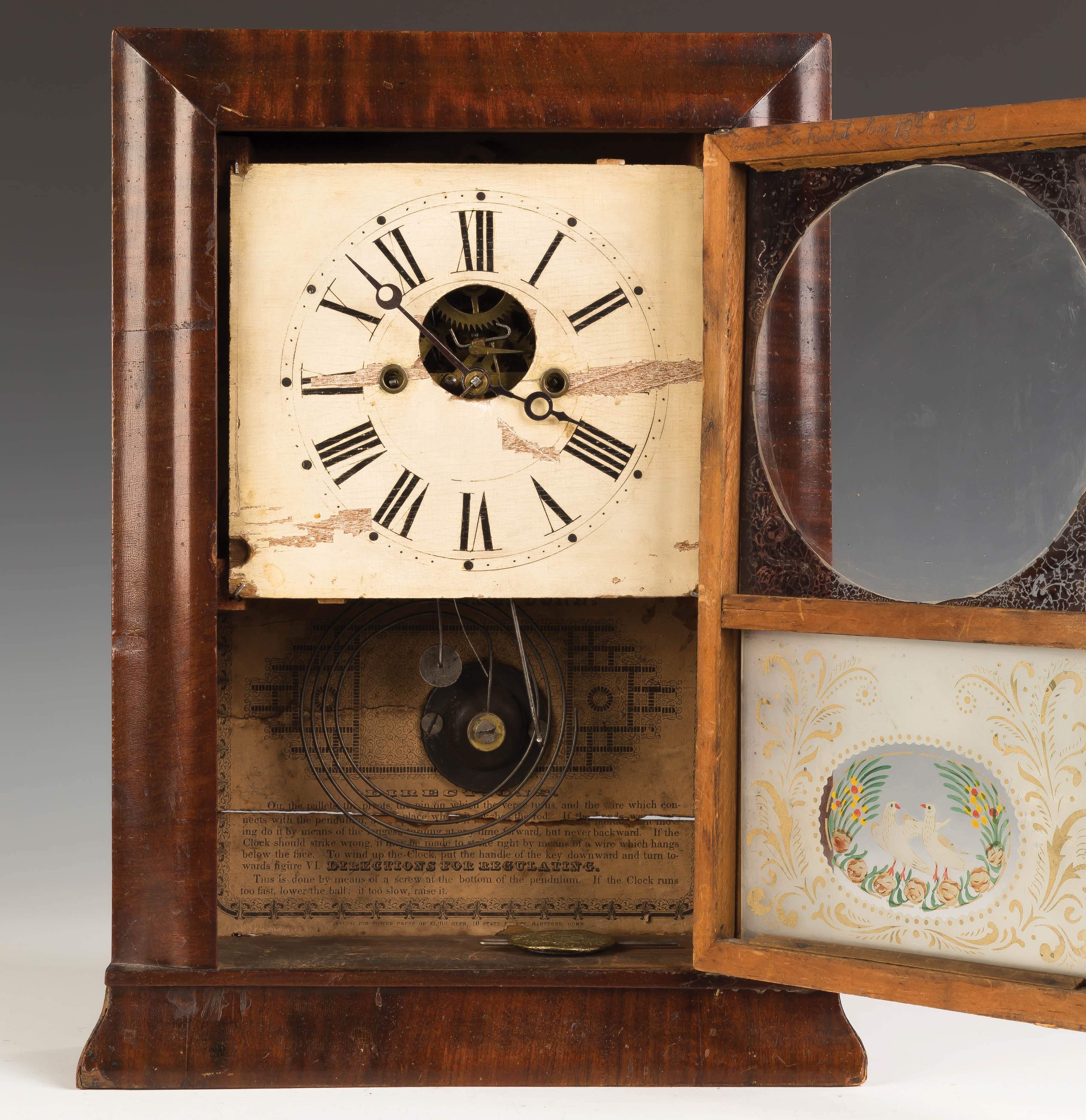 Silas B. Terry Miniature Reverse Ogee Shelf Clock | Cottone Auctions