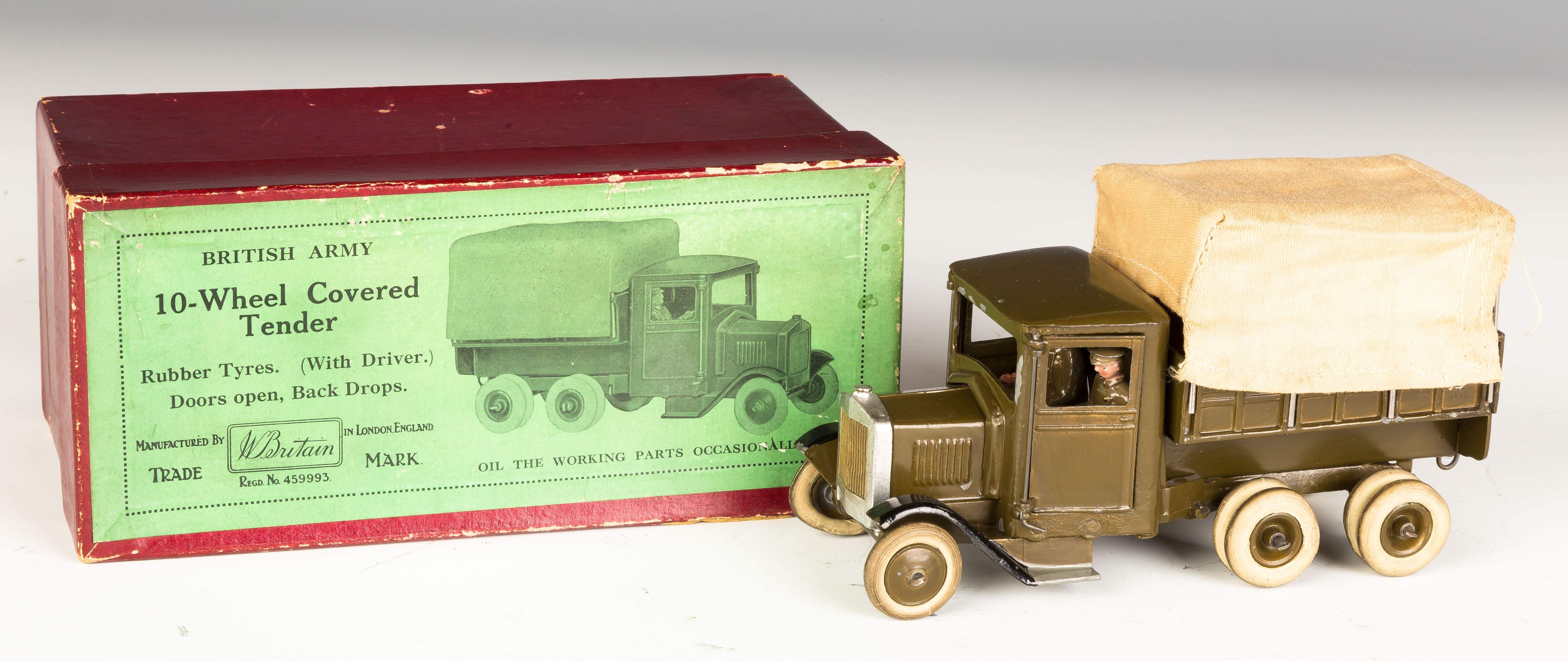 Die Cast British Army 10 Wheel Covered Tender Truck | Cottone Auctions