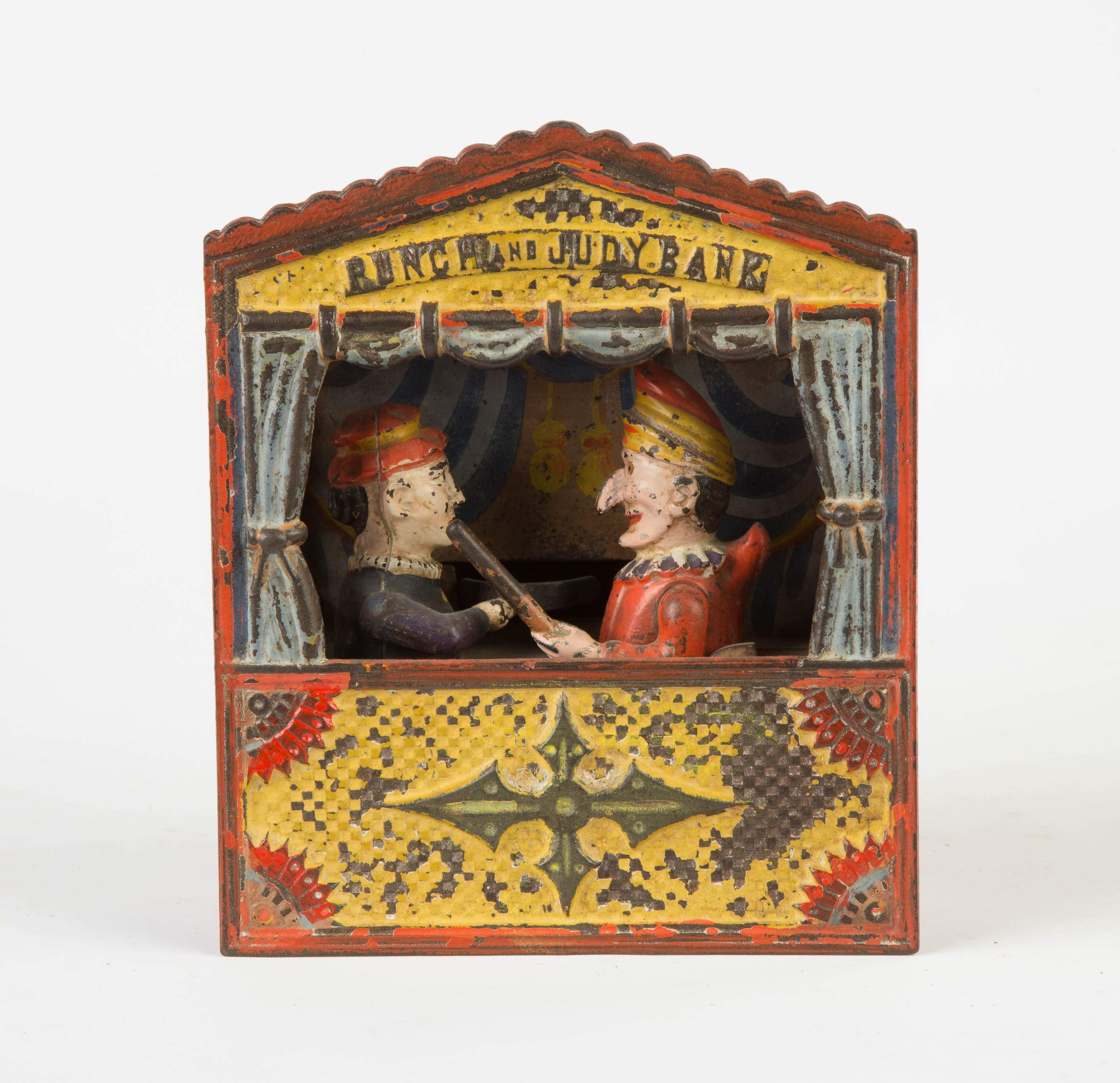 Punch and Judy Cast Iron Mechanical Bank Cottone Auctions