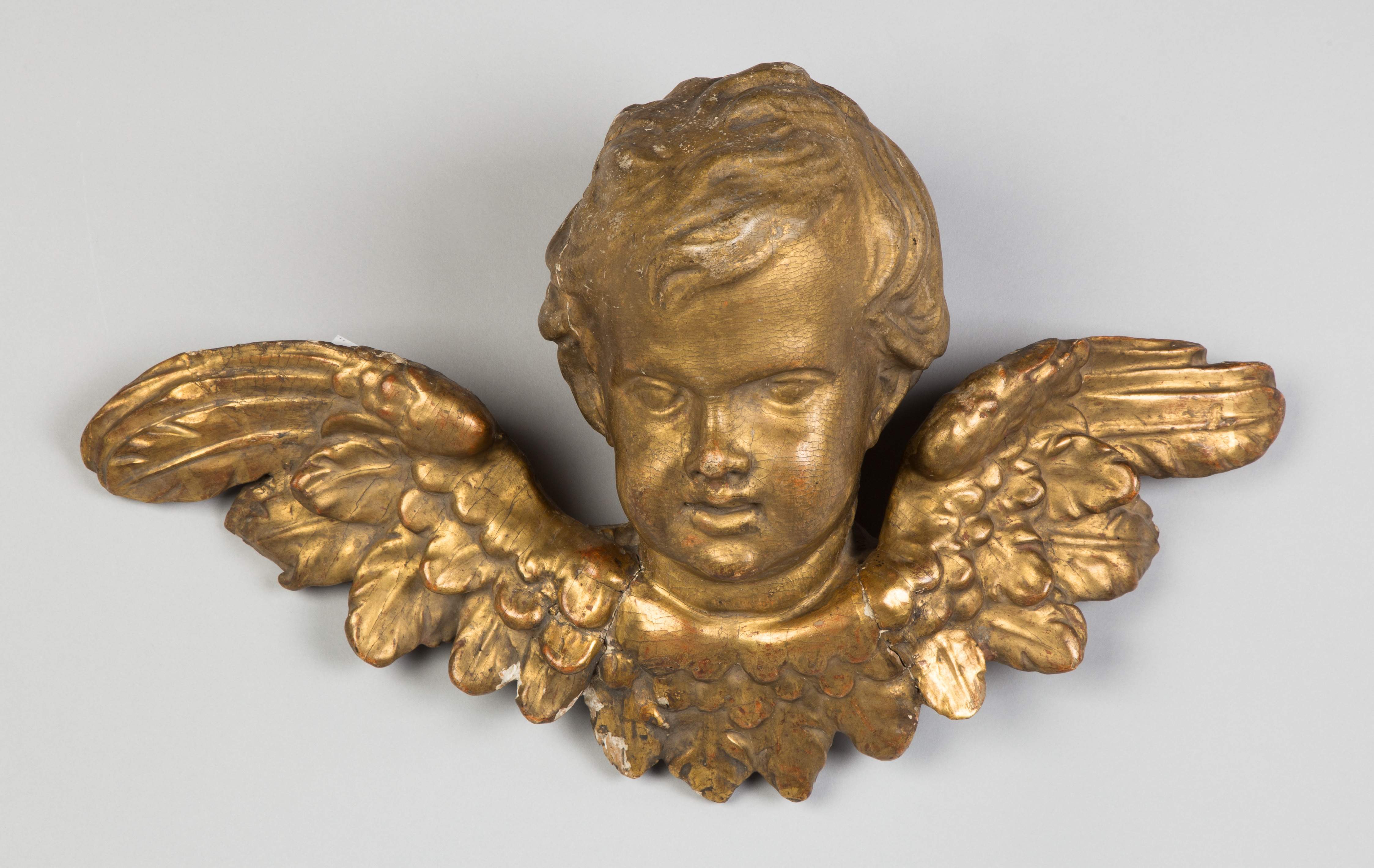 Early Carved and Gilded Cherub | Cottone Auctions
