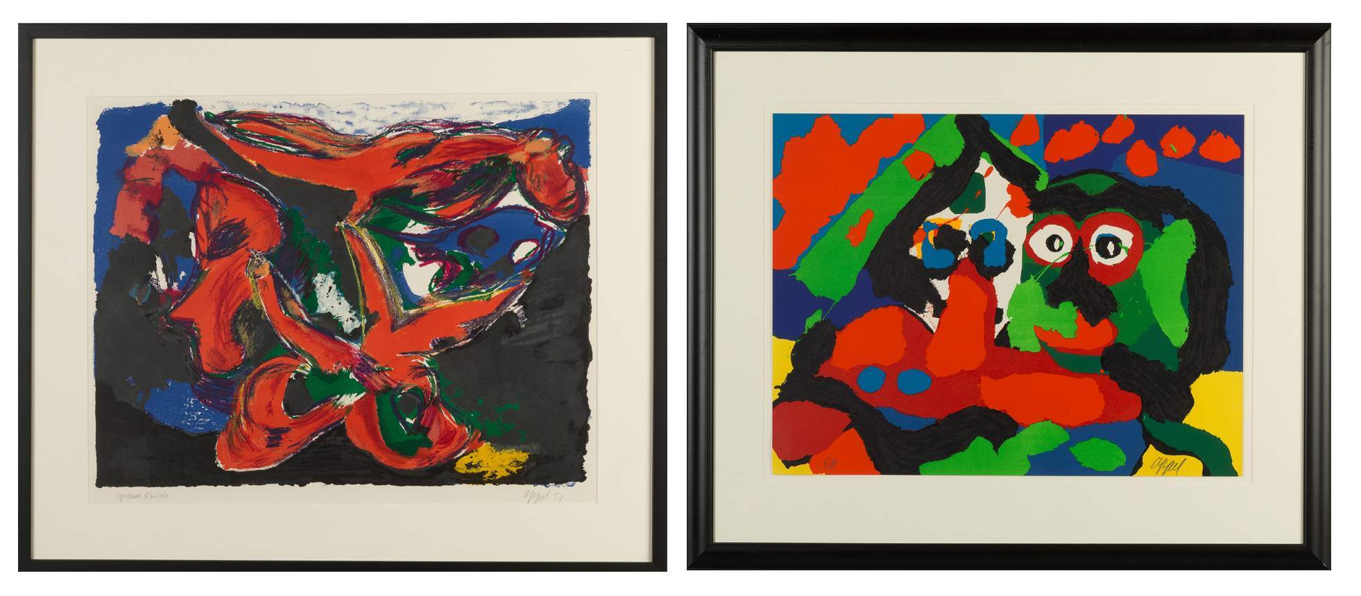 karel appel two figures