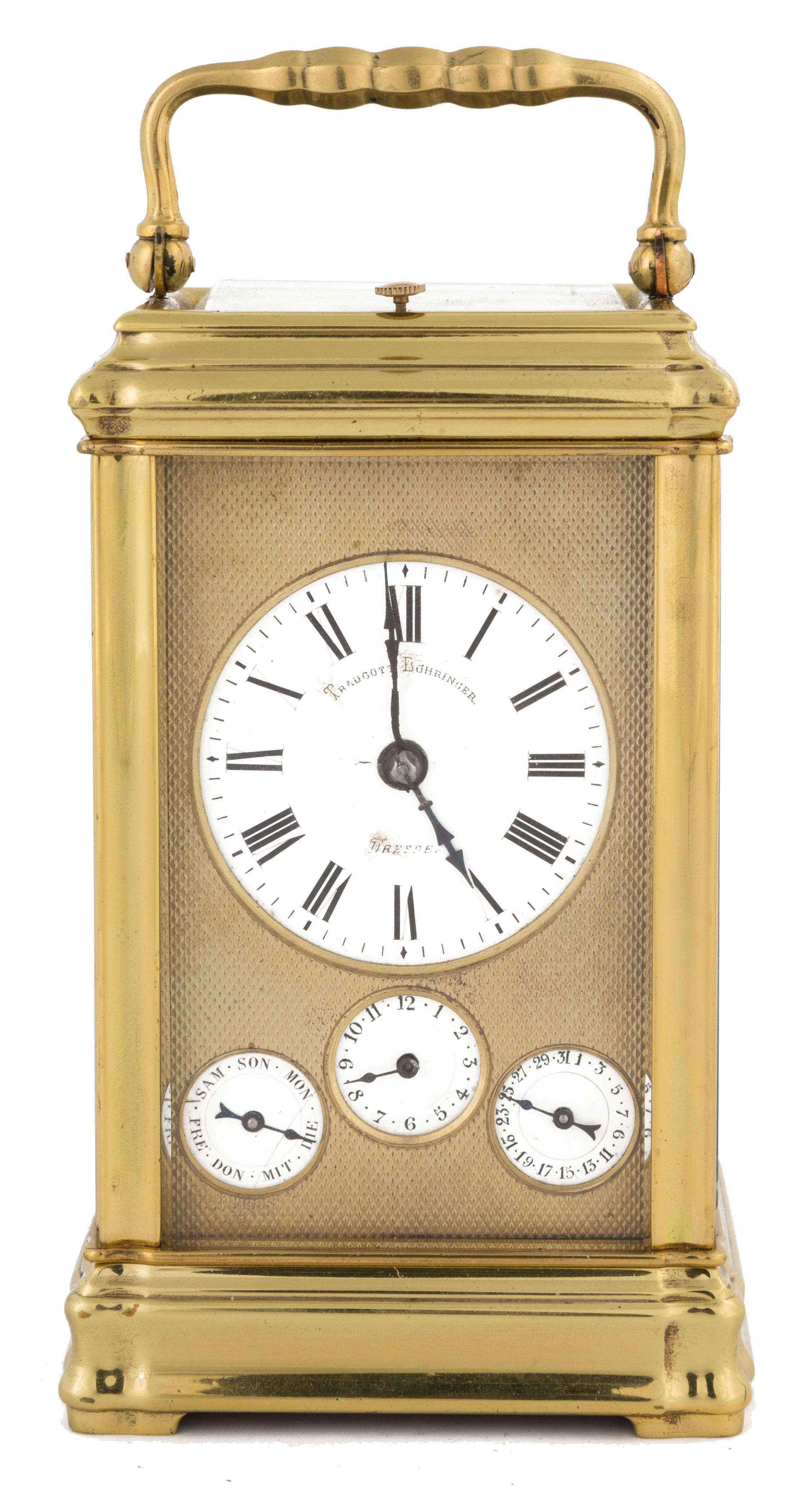 Attr. Henri Jacot French Carriage Clock Cottone Auctions