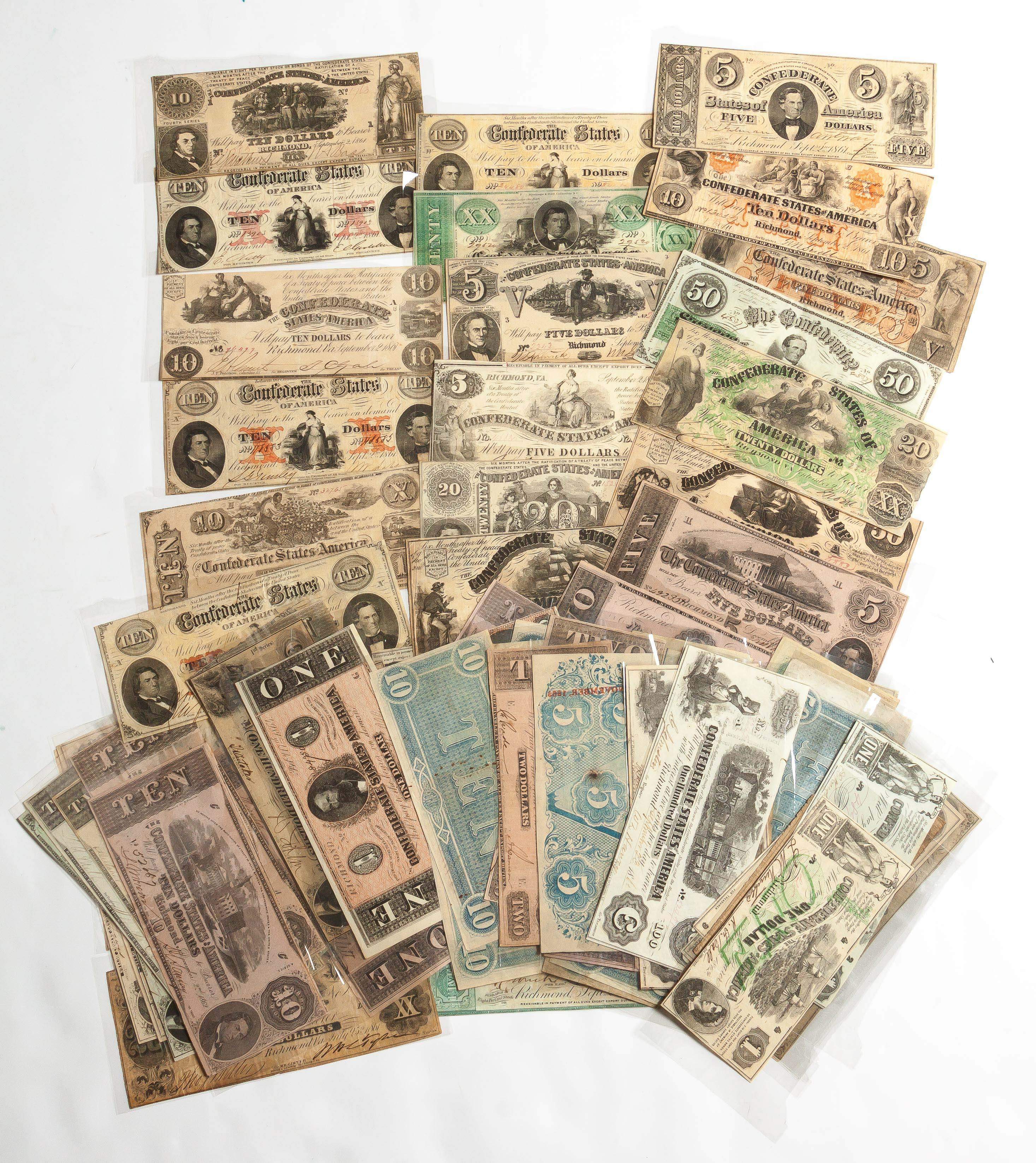 Group of United States Confederate Currency | Cottone Auctions