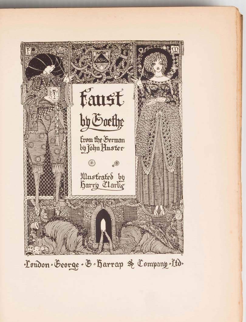 Limited Edition Faust By Johann Wolfgang Von Goethe Illustrated By Harry Clarke Cottone