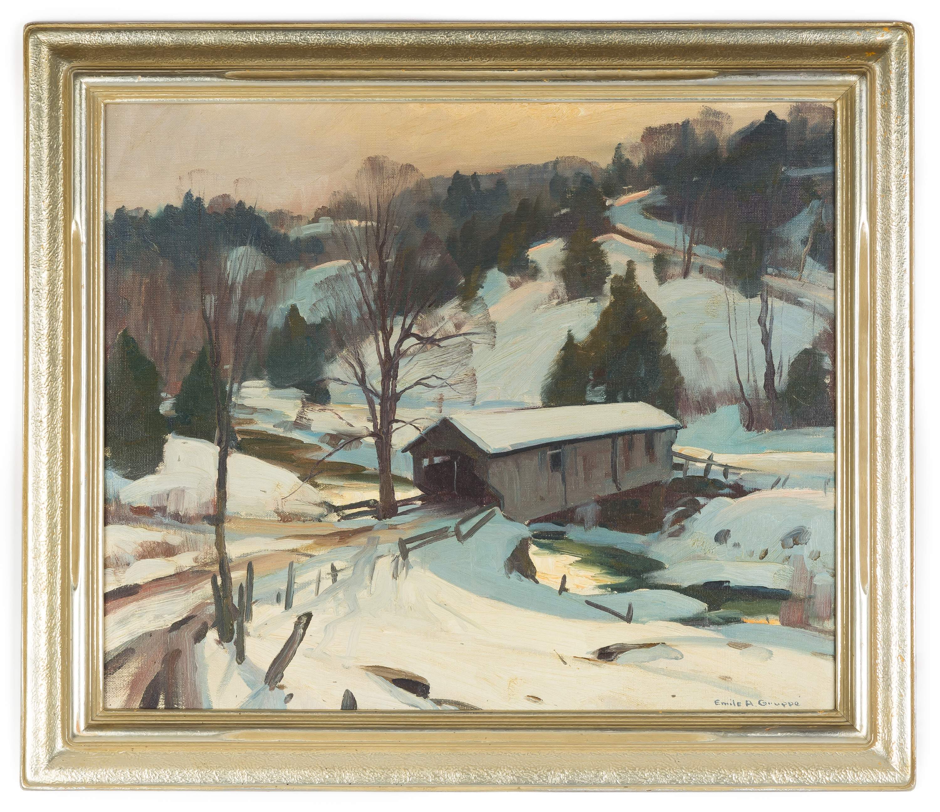 Emile Gruppe (American, 1896-1978) Winter Scene | Cottone Auctions