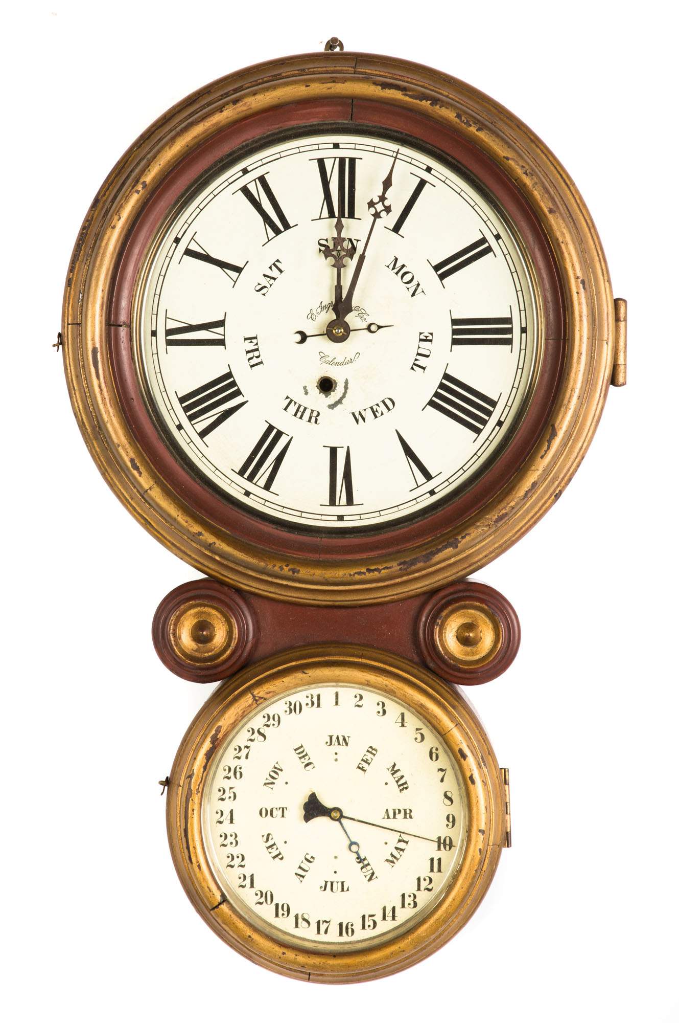 E. Ingraham Calendar Clock | Cottone Auctions