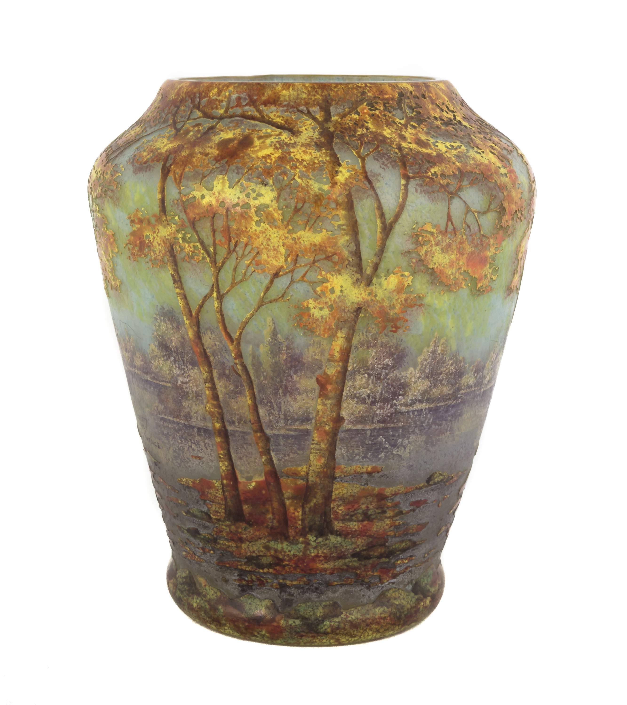 Fine Daum Nancy Cameo Vase Cottone Auctions