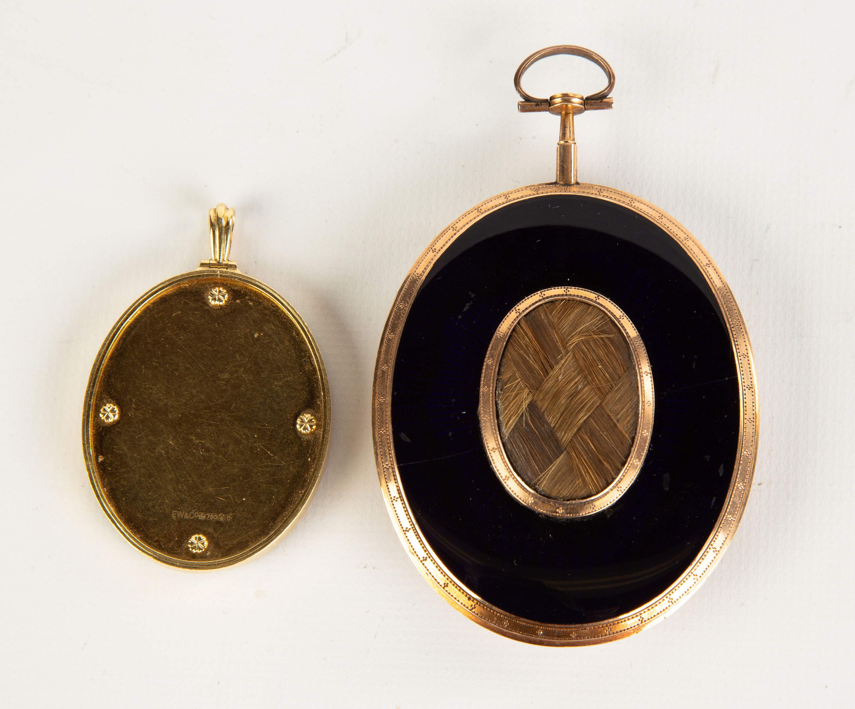 Two Early 19th Century Miniature Portraits with Gold Frames | Cottone ...