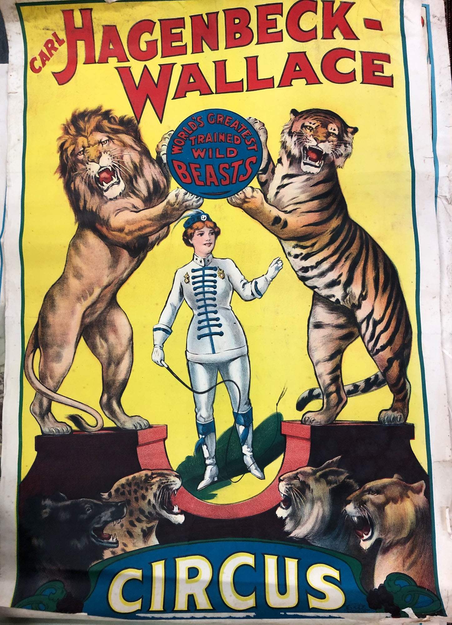 Group Of Early Circus Advertising Posters & Memorabilia 