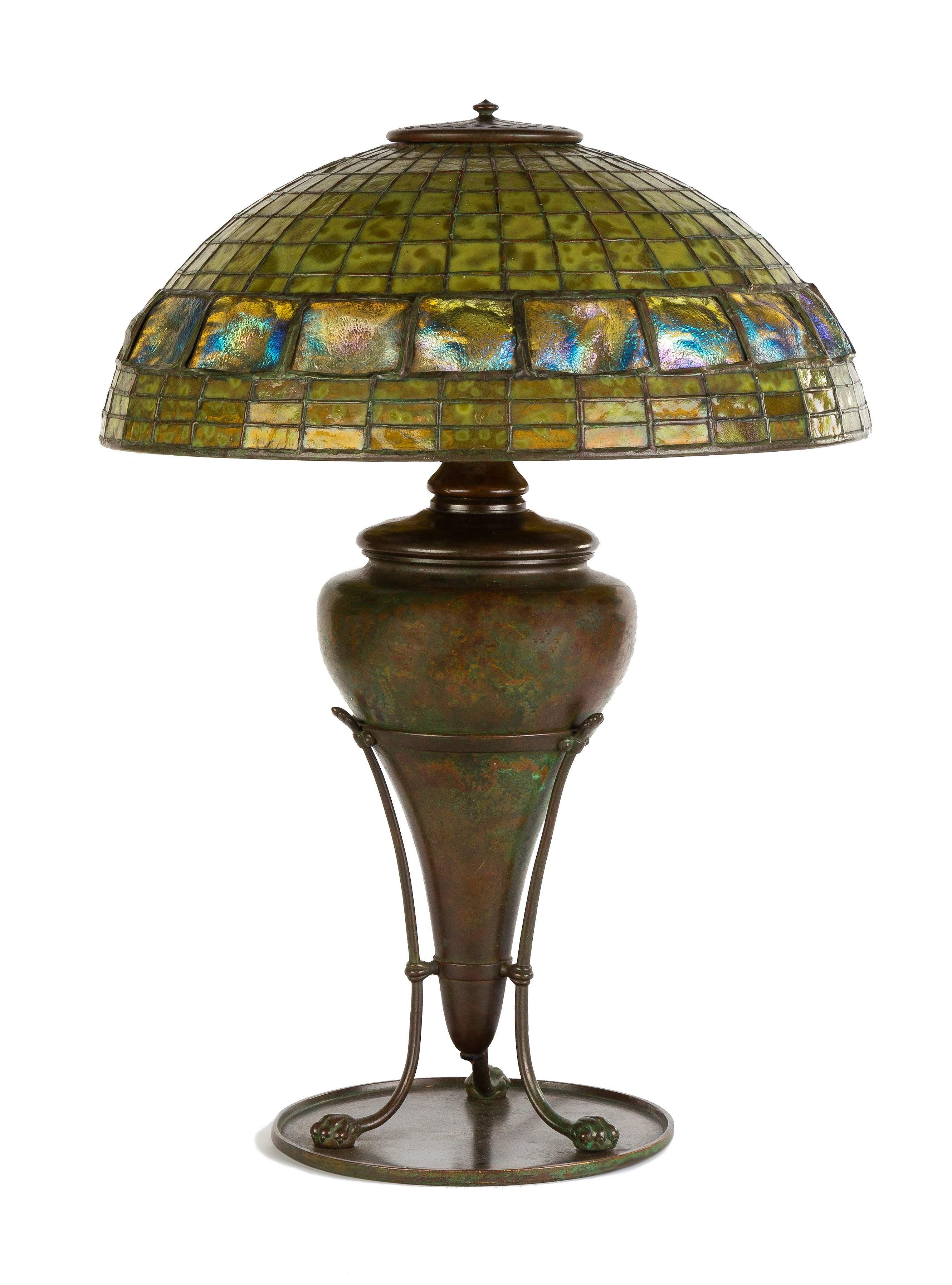 Tiffany Studios, NY Turtleback Lamp | Cottone Auctions