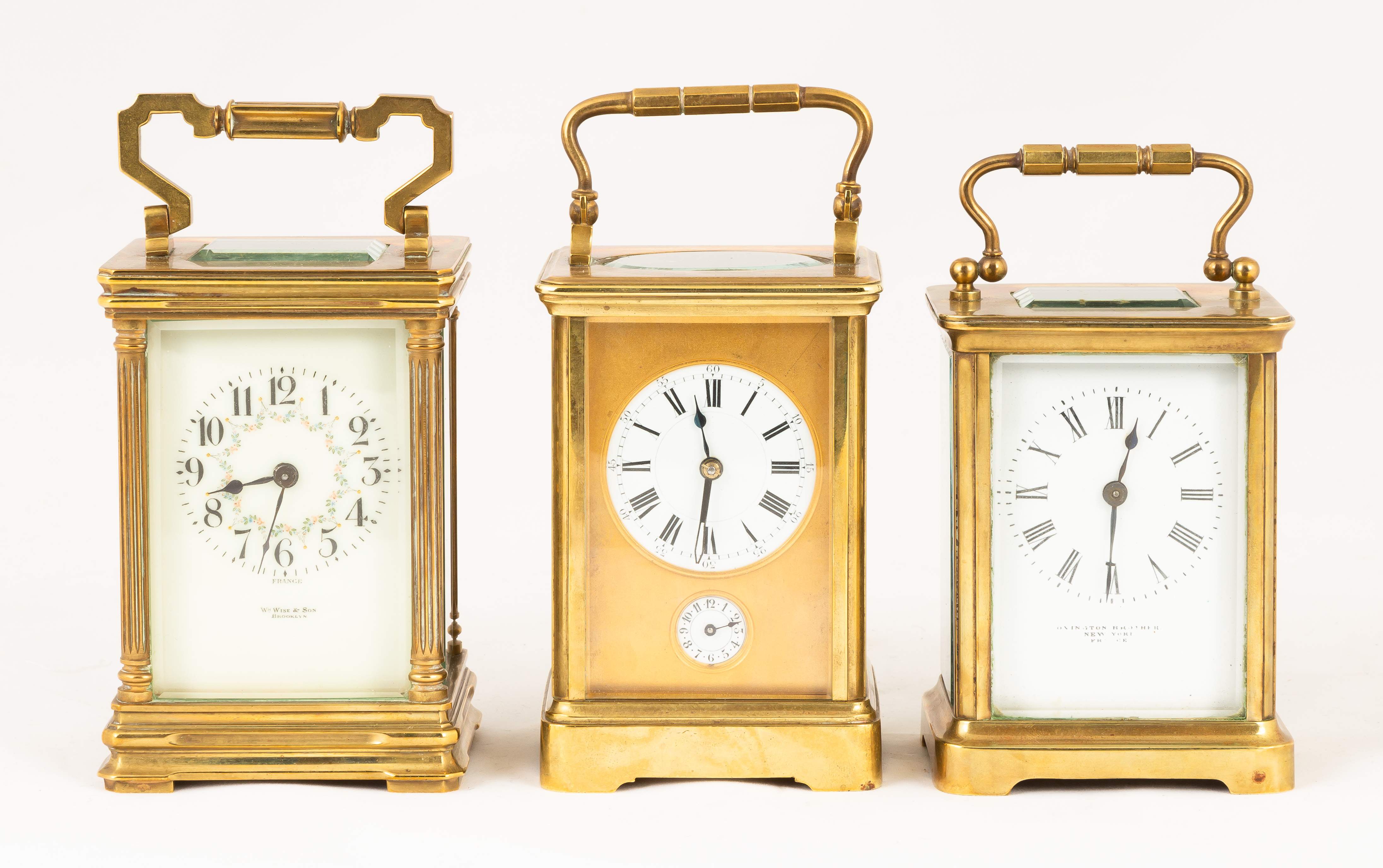 Three French Carriage Clocks | Cottone Auctions