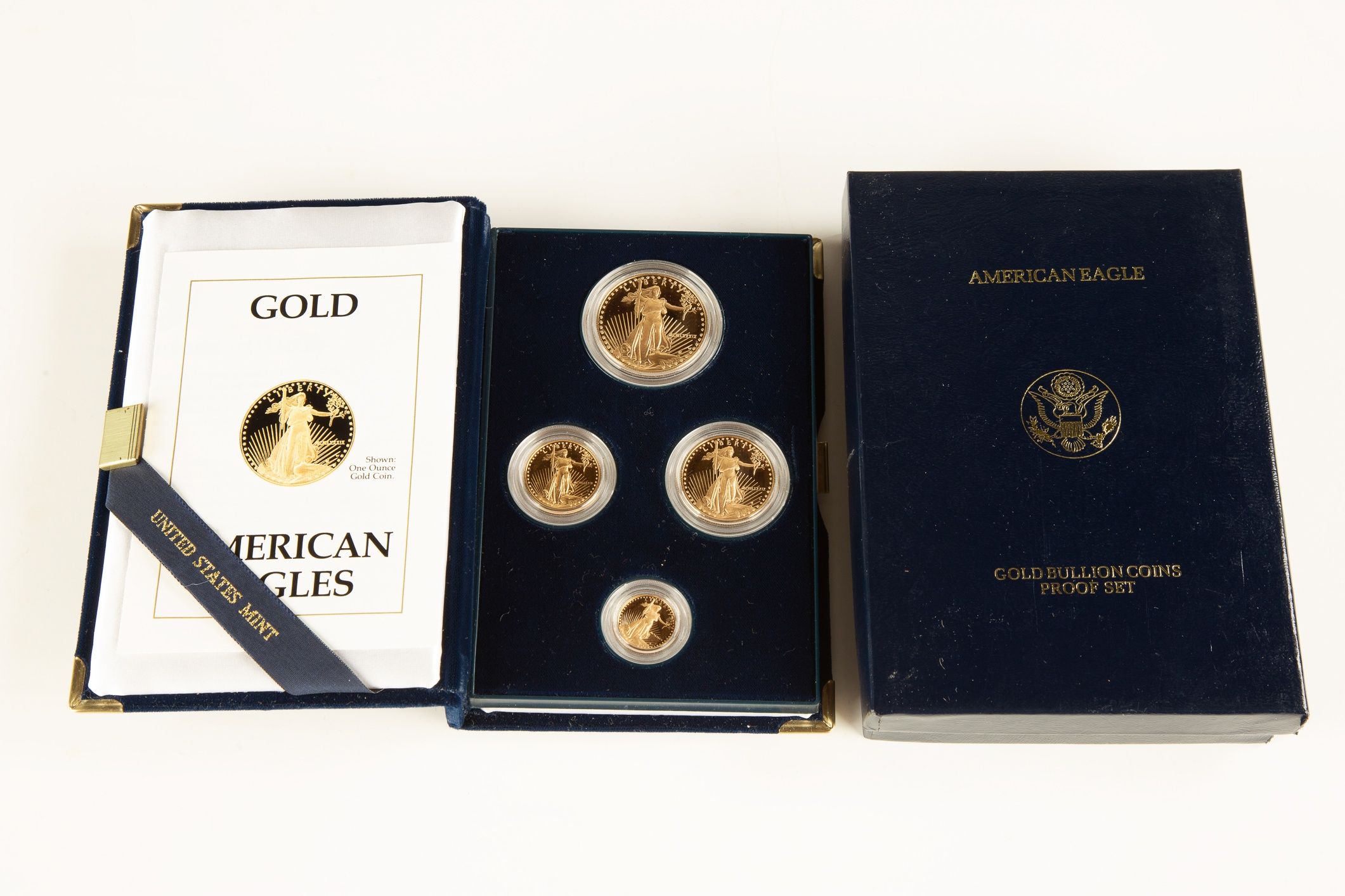 US American Eagle Gold Bullion Coins Proof Set Cottone Auctions