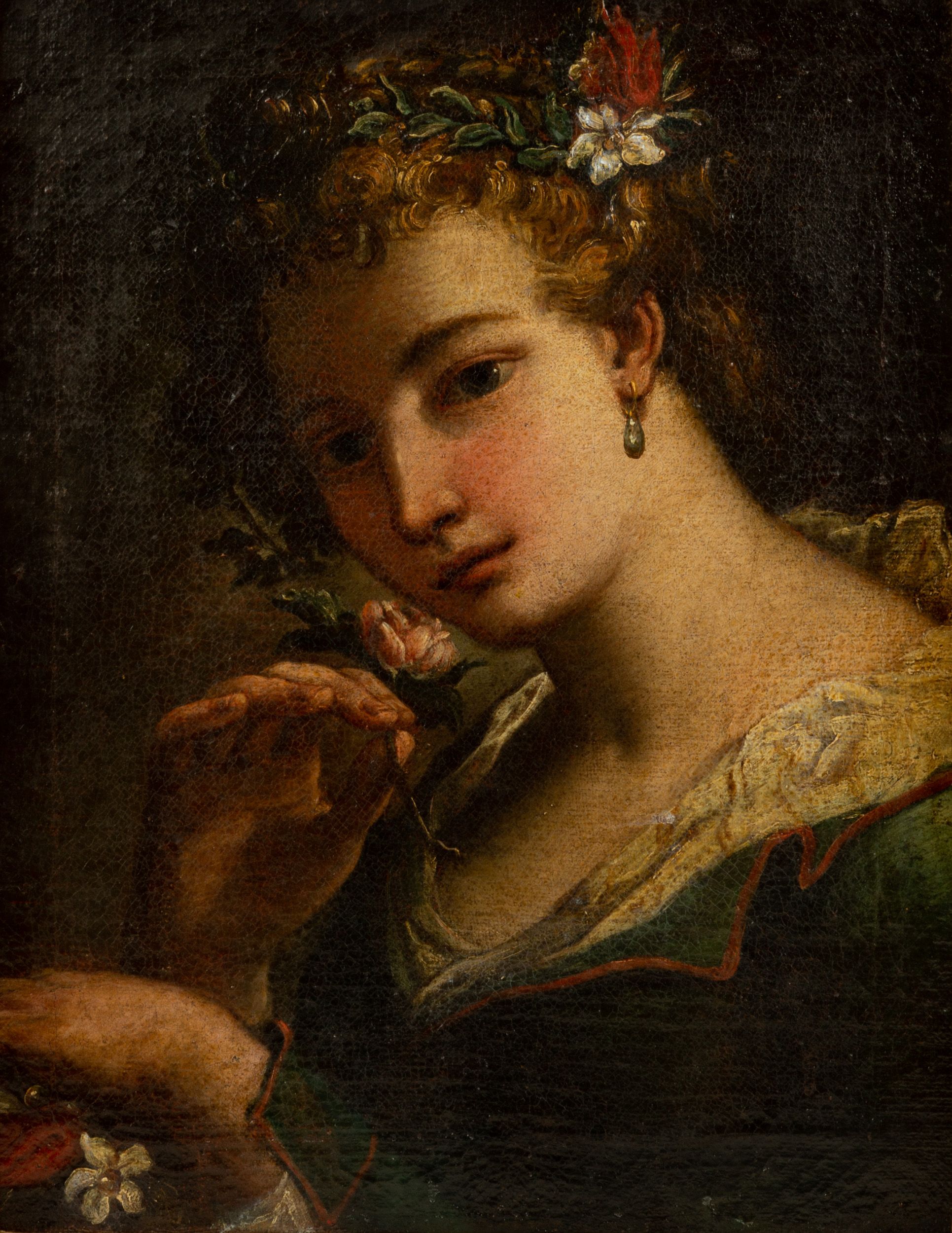 Circle of Tiepolo, A Young Girl With Flowers | Cottone Auctions