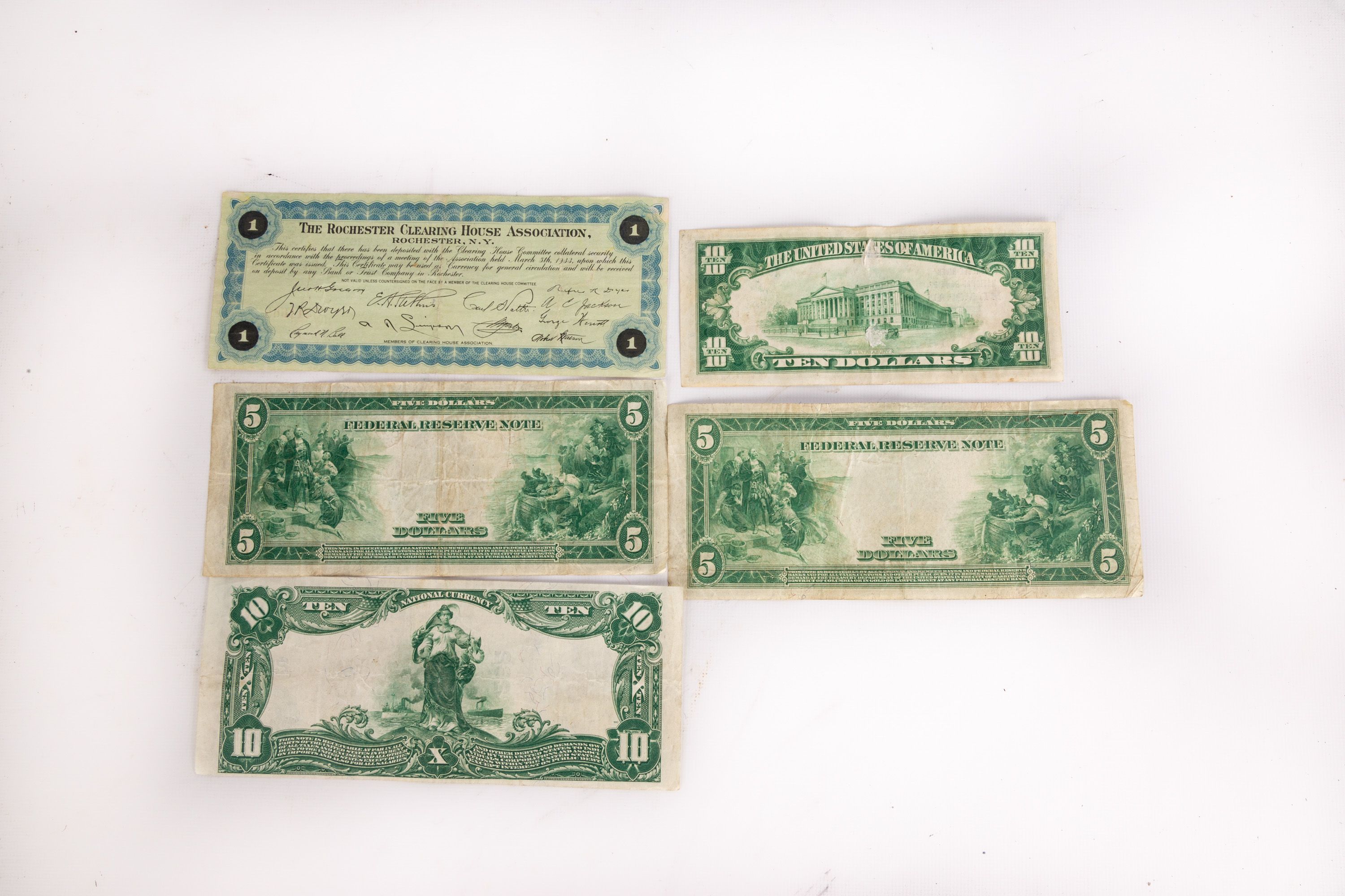 Group of Vintage Currency Cottone Auctions