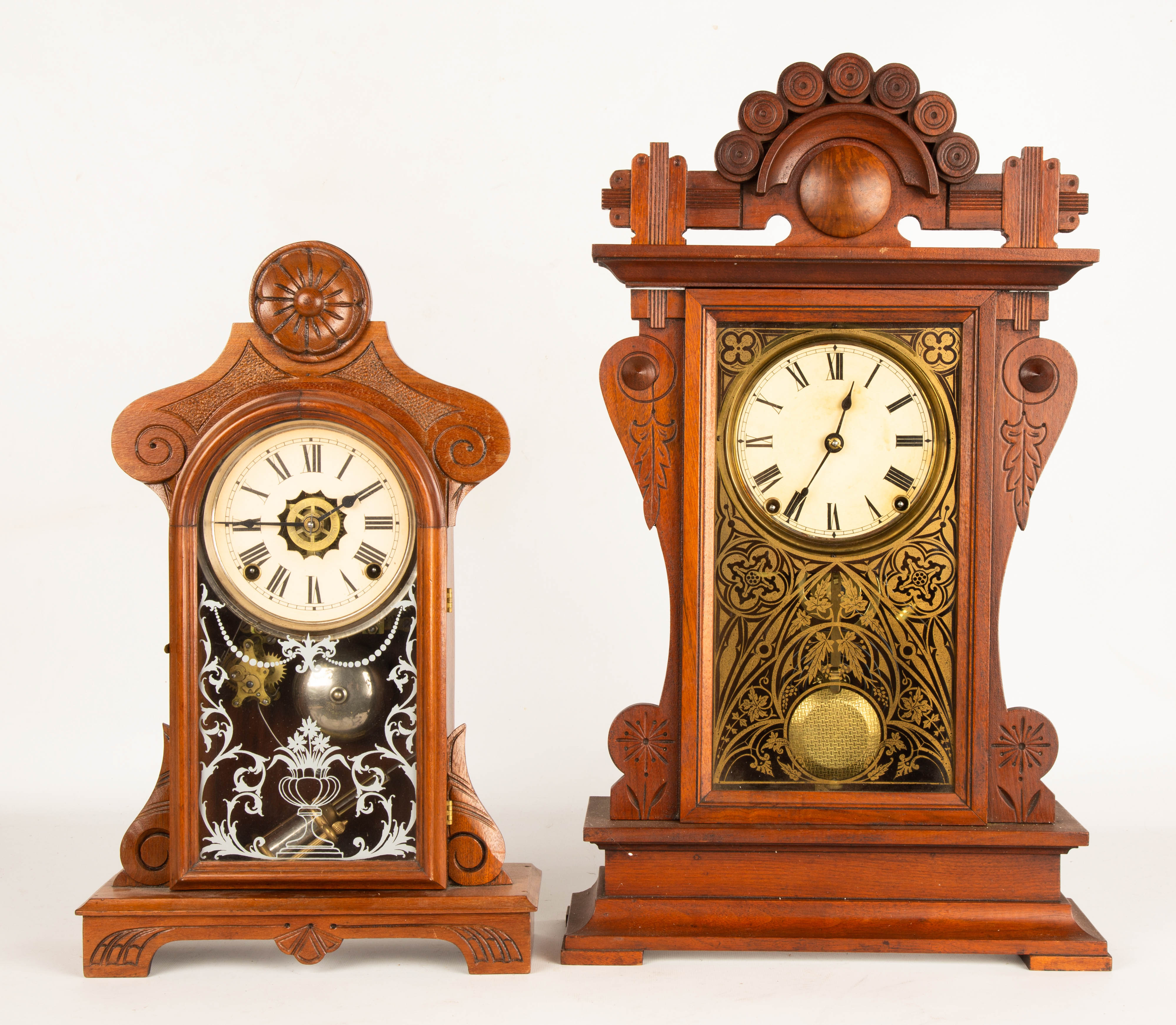 Two Victorian Shelf Clocks 